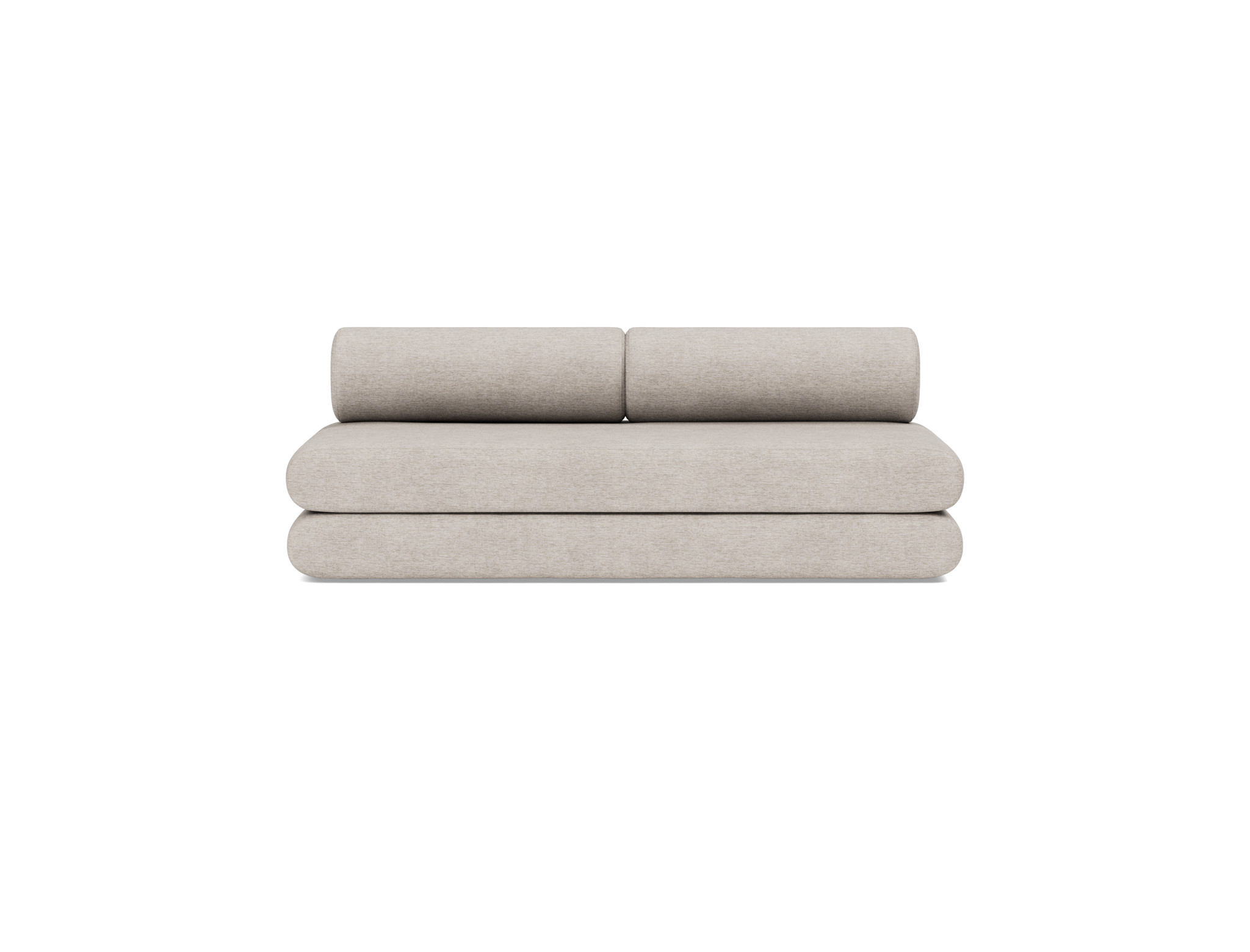 Tagesbett Circlus mit Rückenrollen Chenille Yuveno 471-Sand