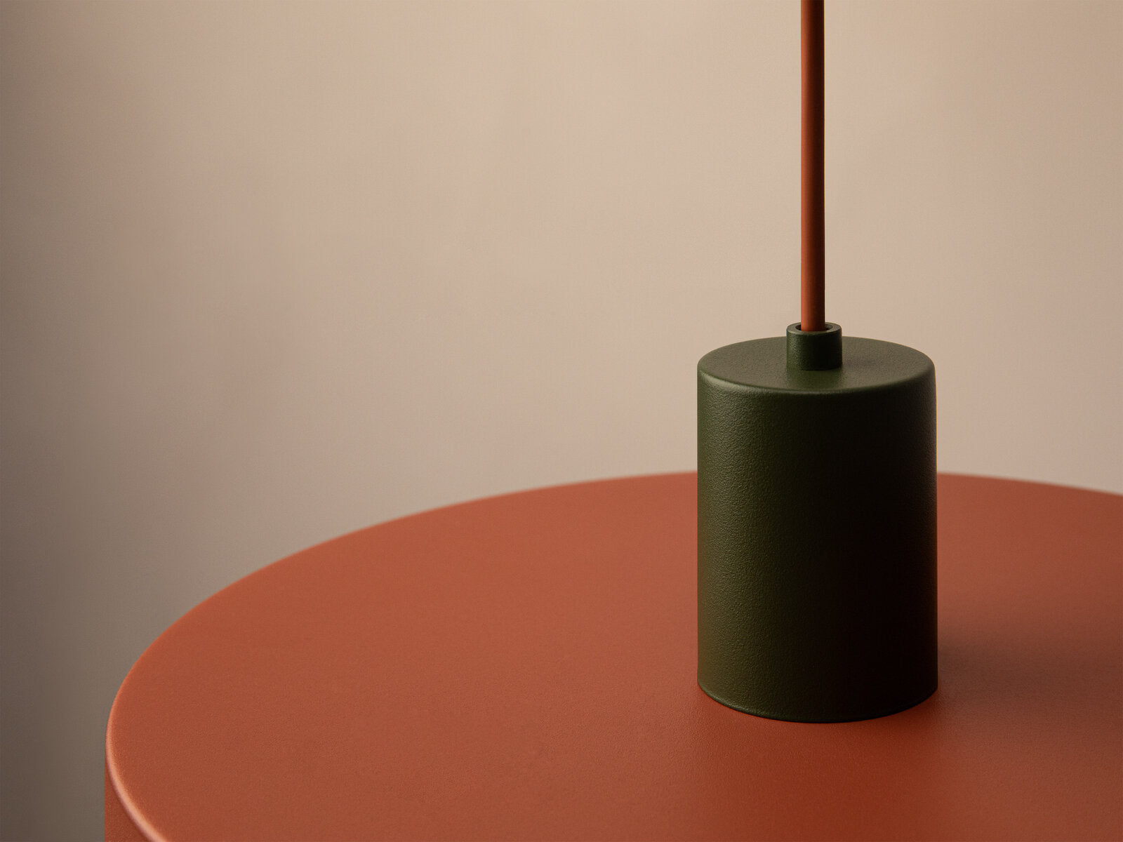 Micadoni Ori Pendelleuchte Ø 30 cm Grün / Ziegel