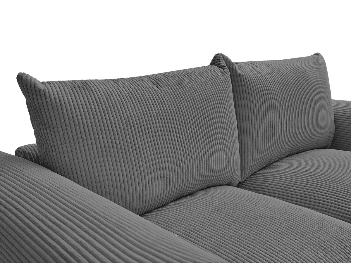 Bobochic Ernest Sofa 2-Sitzer Cordsamt Dunkelgrau