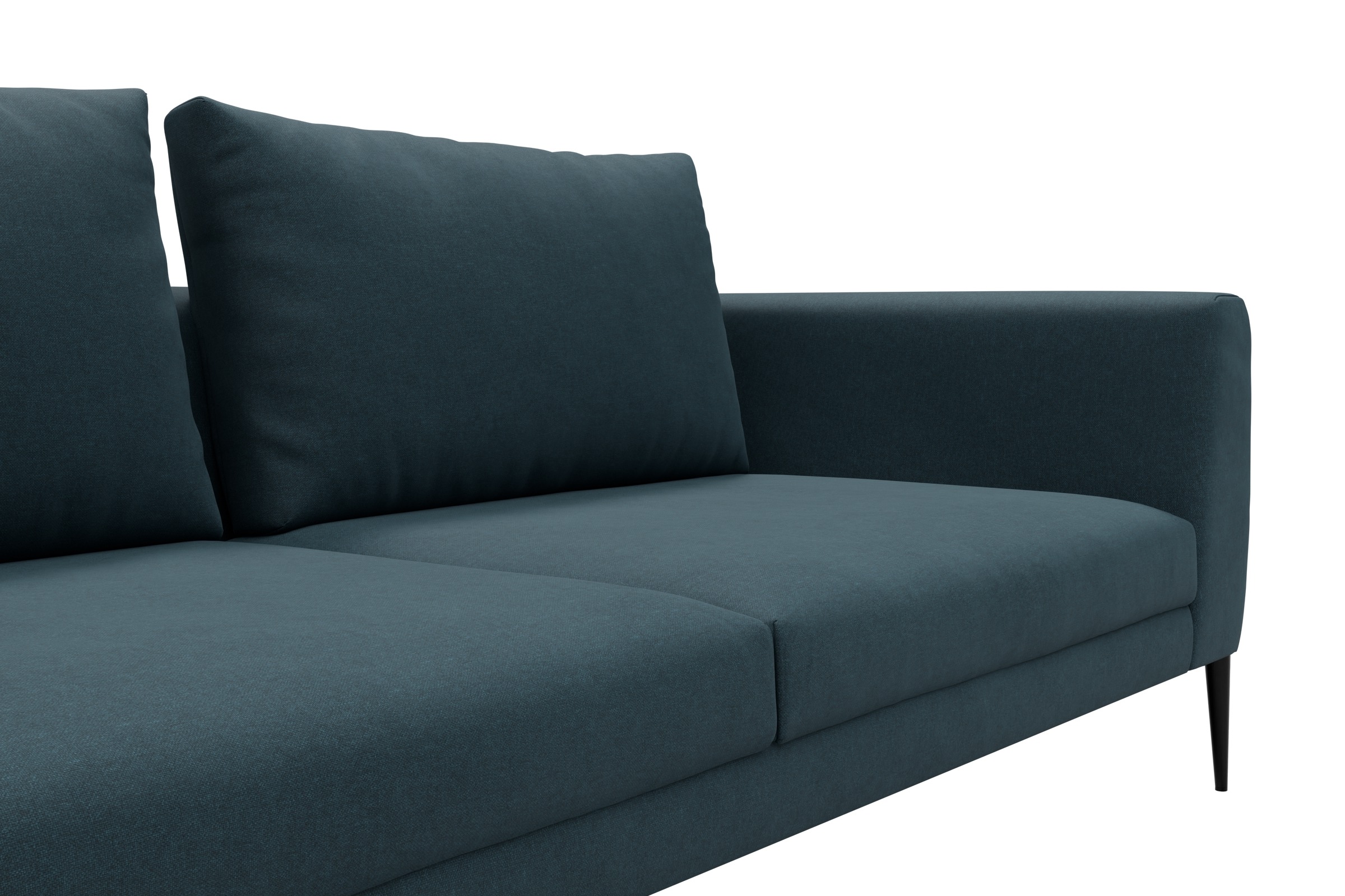 Ecksofa Paul Relax-Ecke links mit 3-Sitzer Satya-Indigo