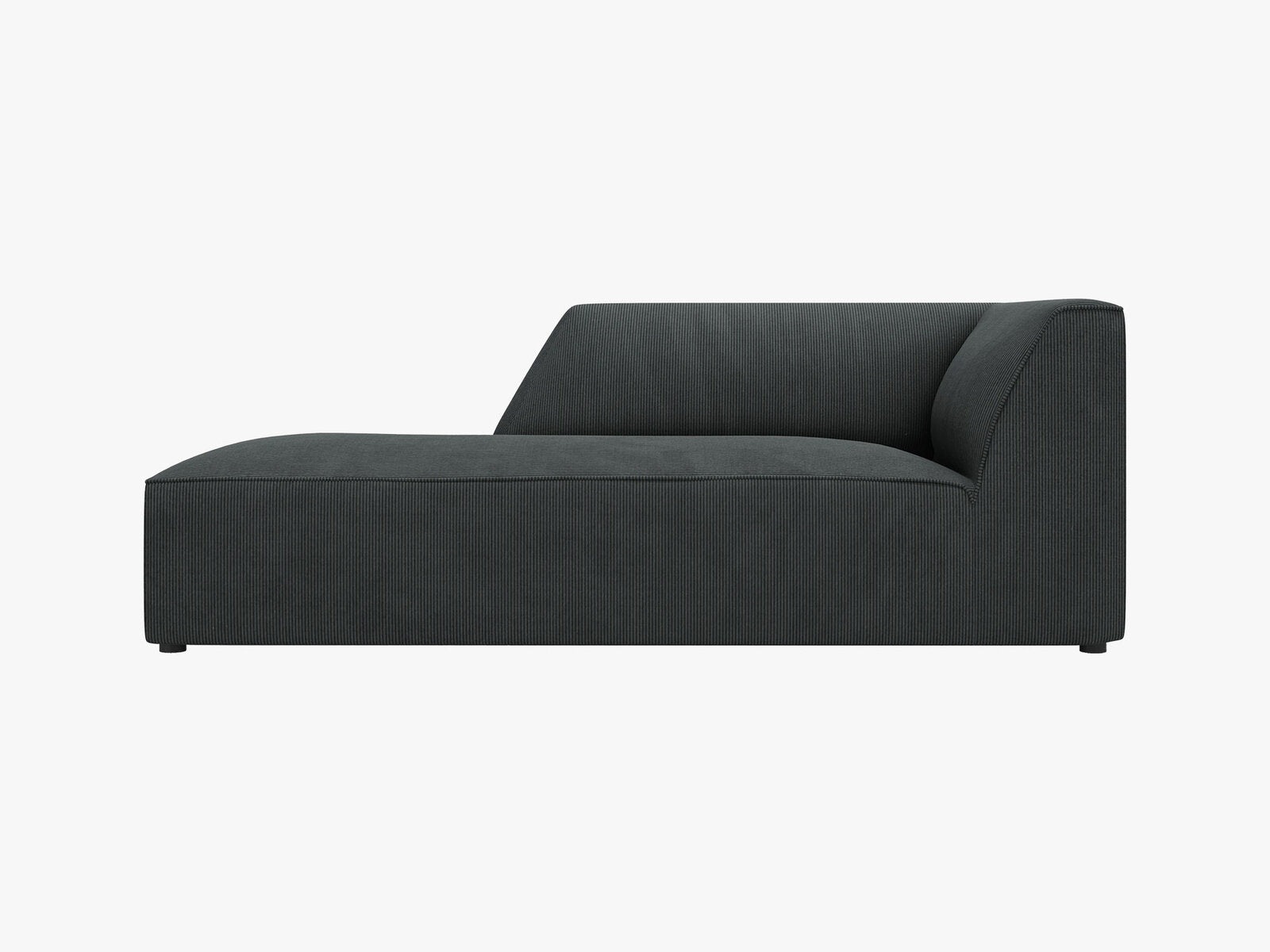Micadoni Recamiere Ruby 1-Sitzer Links Kord Scala Schwarz