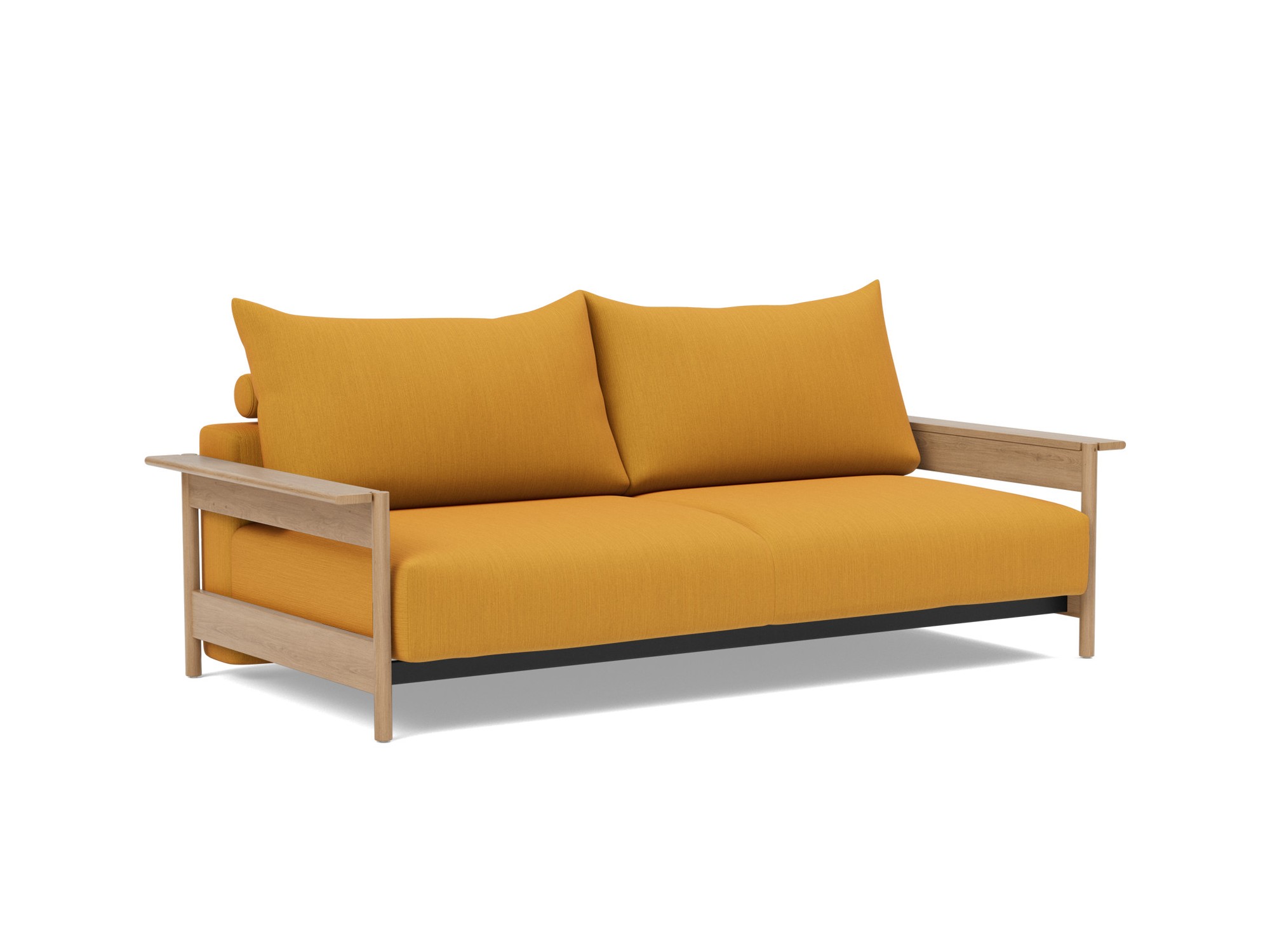 Schlafsofa Malloy Wood Flachgewebe Elegance 507-Burned-Curry