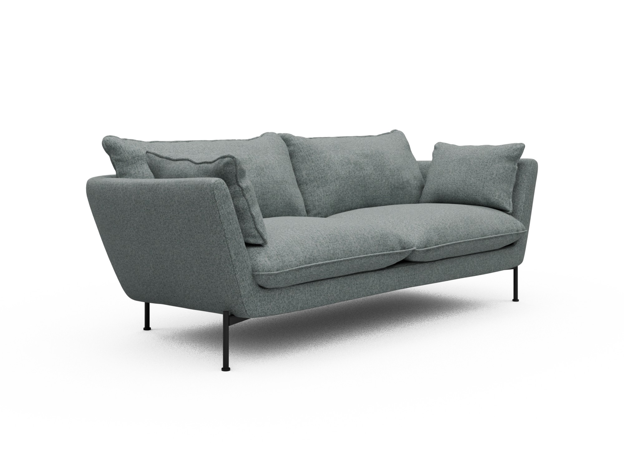 Skandi Home Sofa Anton Soft 2-Sitzer Casone-Light-Mixed-Green moebelfaktor