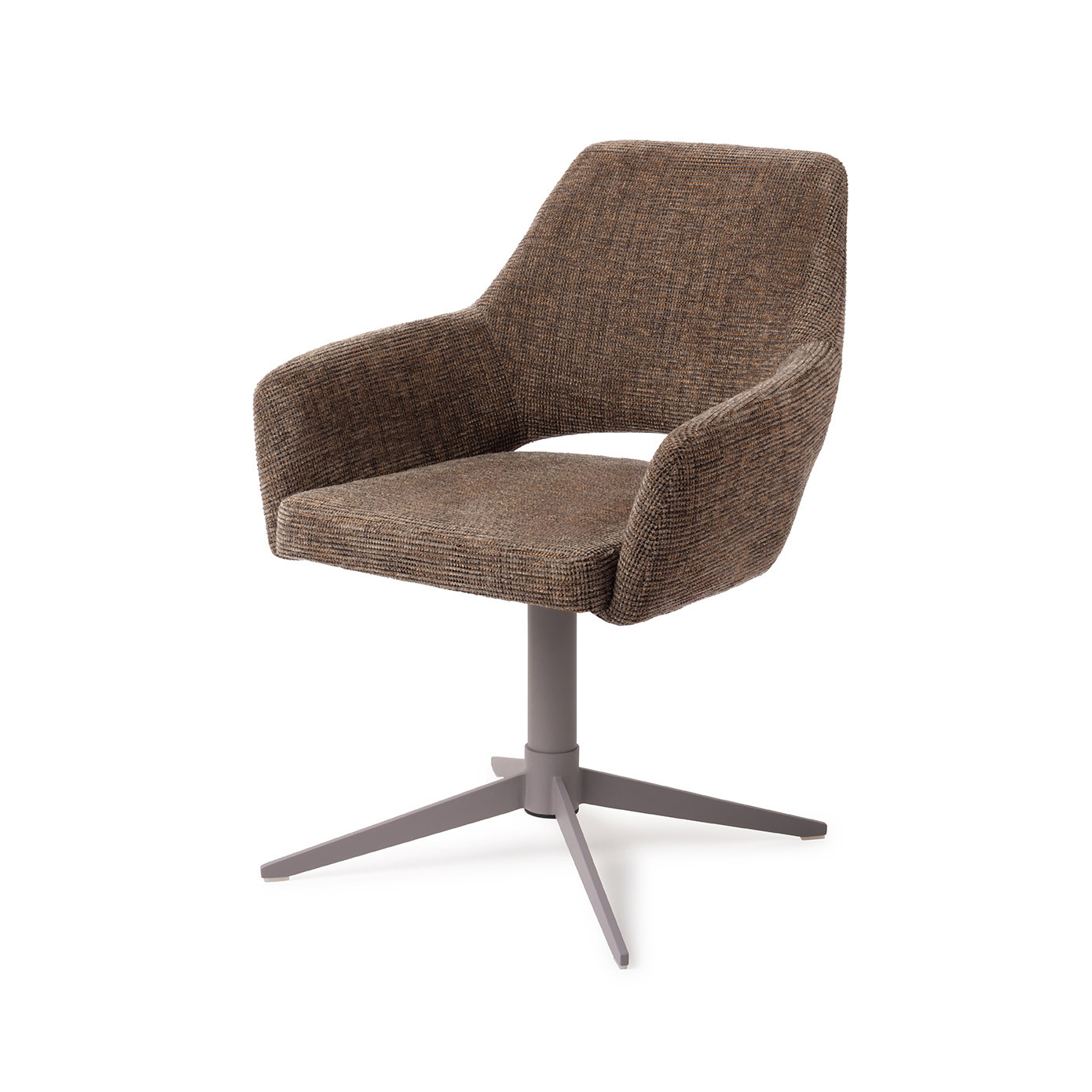 Jesper Home Esszimmerstuhl Yanai Checked Chestnut Quad Grau