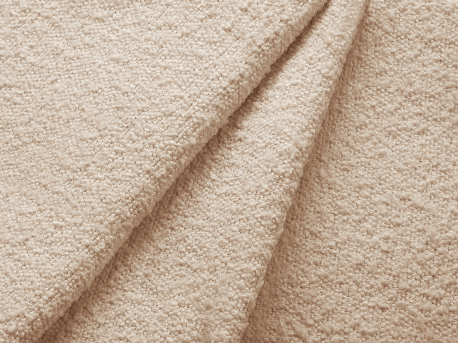 Micadoni Schlaf-Ecksofa Jodie 3-Sitzer Links Boucle Beige