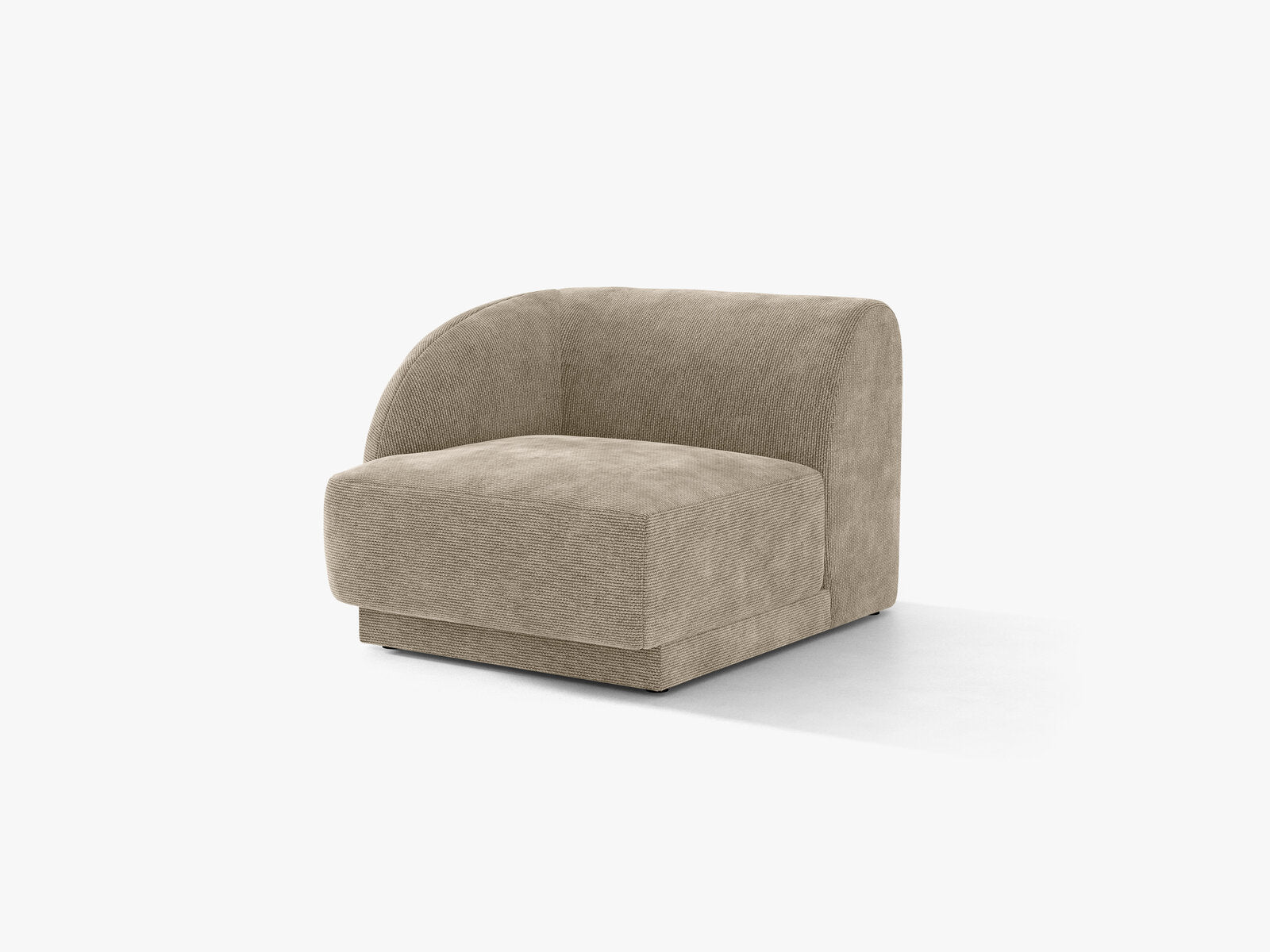 Micadoni Eckmodul Miley 1-Sitzer Links Chenille Haga Beige