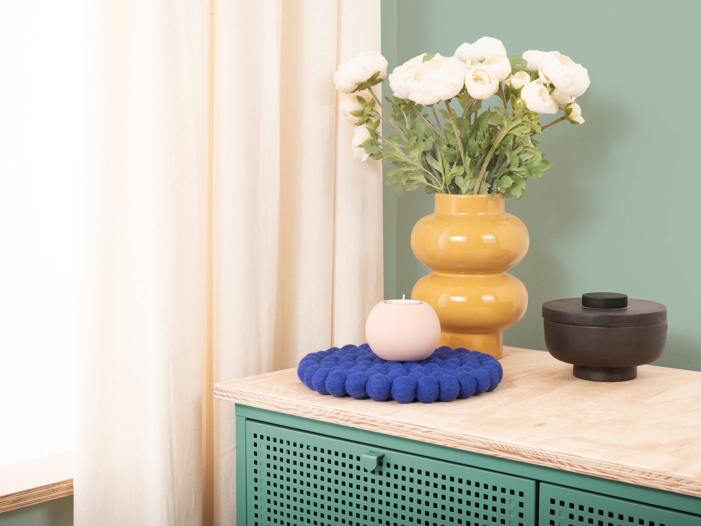 myfelt Isa Topfuntersetzer Royalblau Ø 20 cm