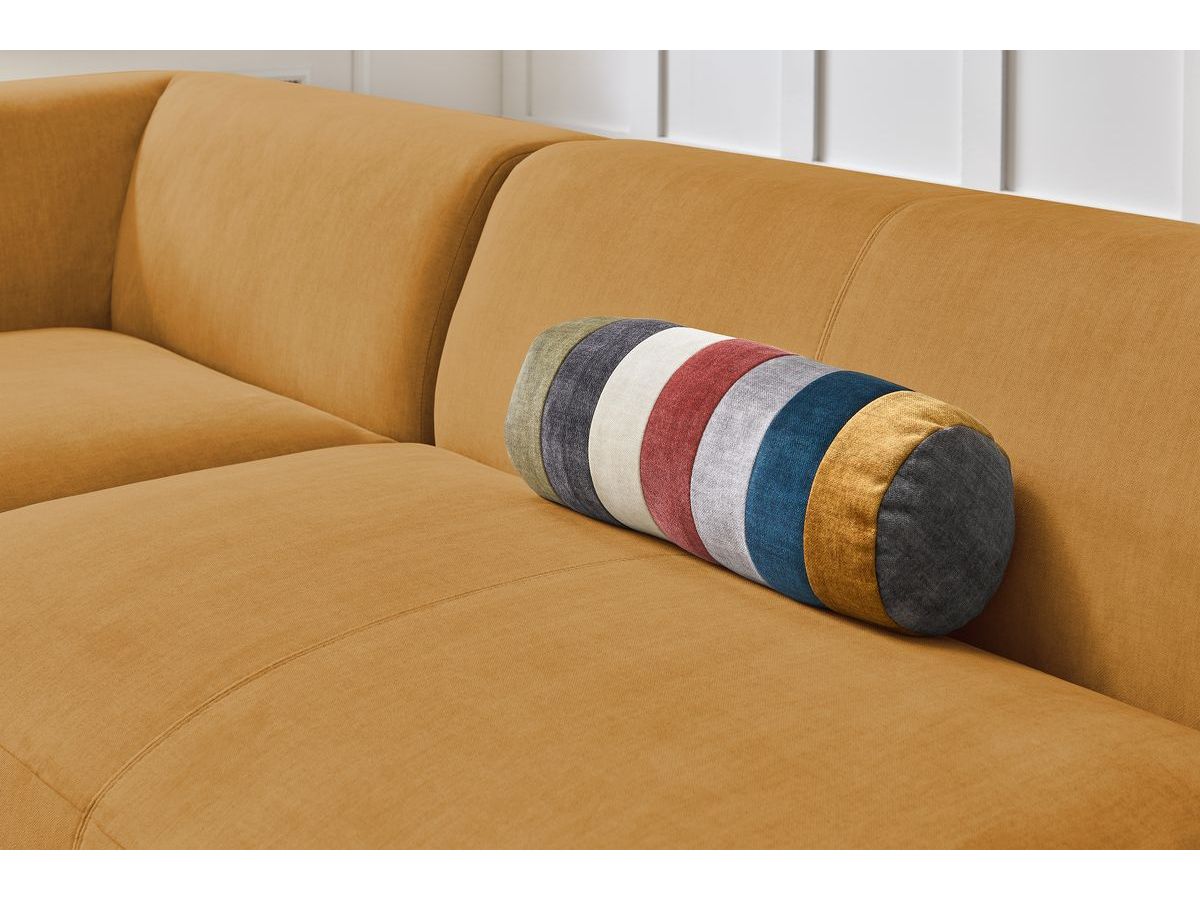 Bobochic Lavena Wohnlandschaft 359 × 220 cm Samt Gelb Ecke rechts