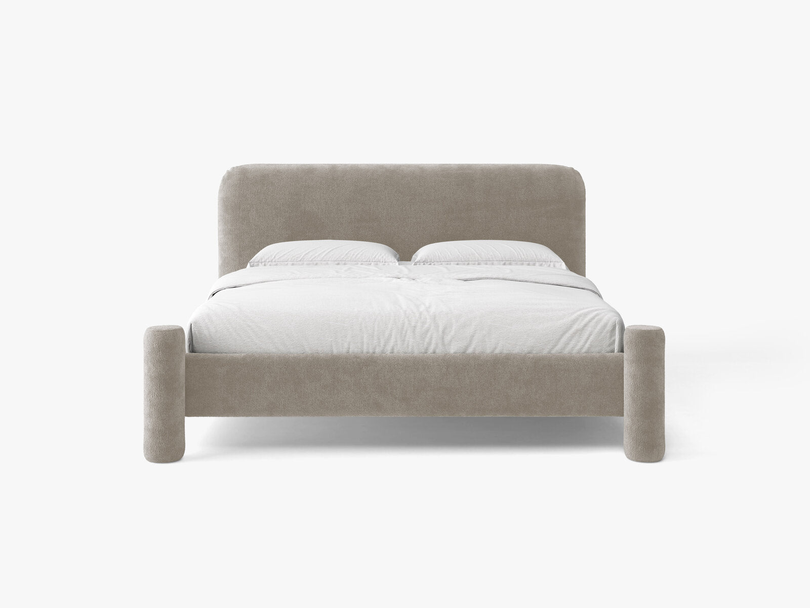 Micadoni Vera Bett mit Kopfteil Chenille Perfect Harmony Beige 140x200