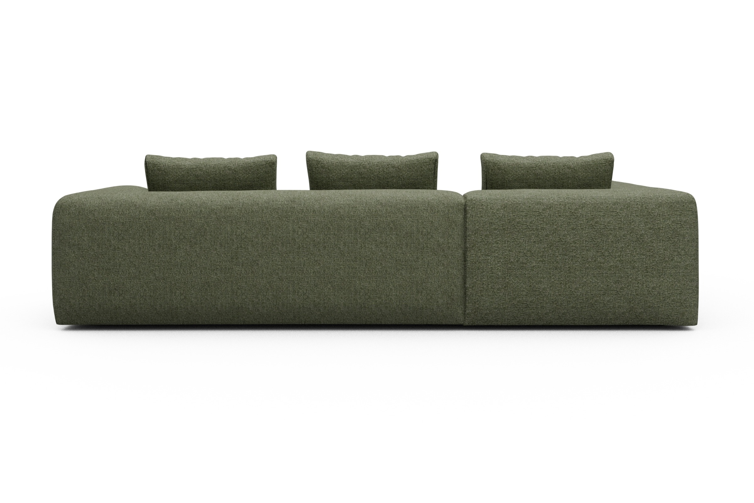 Ecksofa Fred Relax-Ecke links mit 2,5-Sitzer Carreno-Vivid-Green
