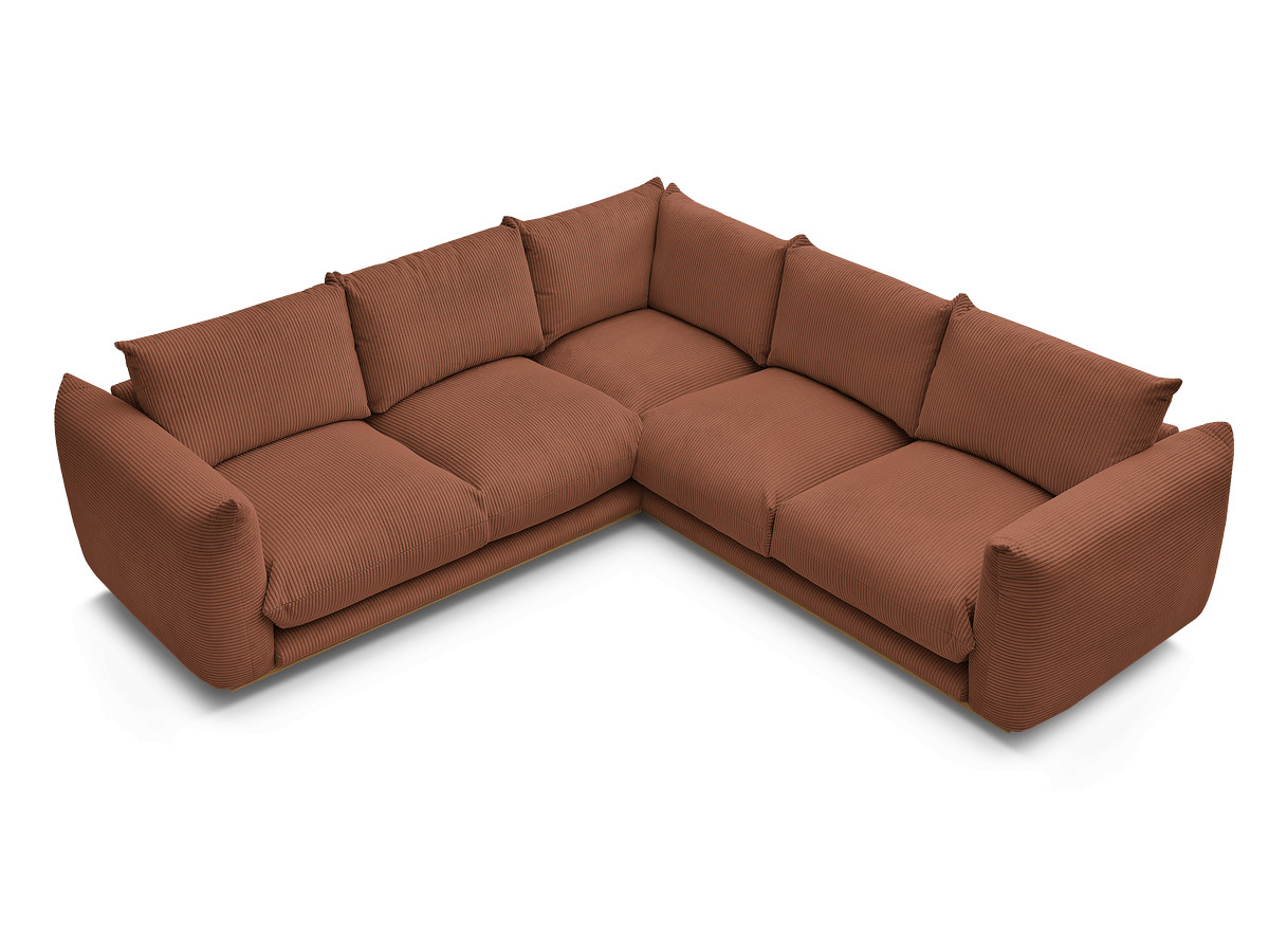 Bobochic Ernest Ecksofa Cordsamt Orange