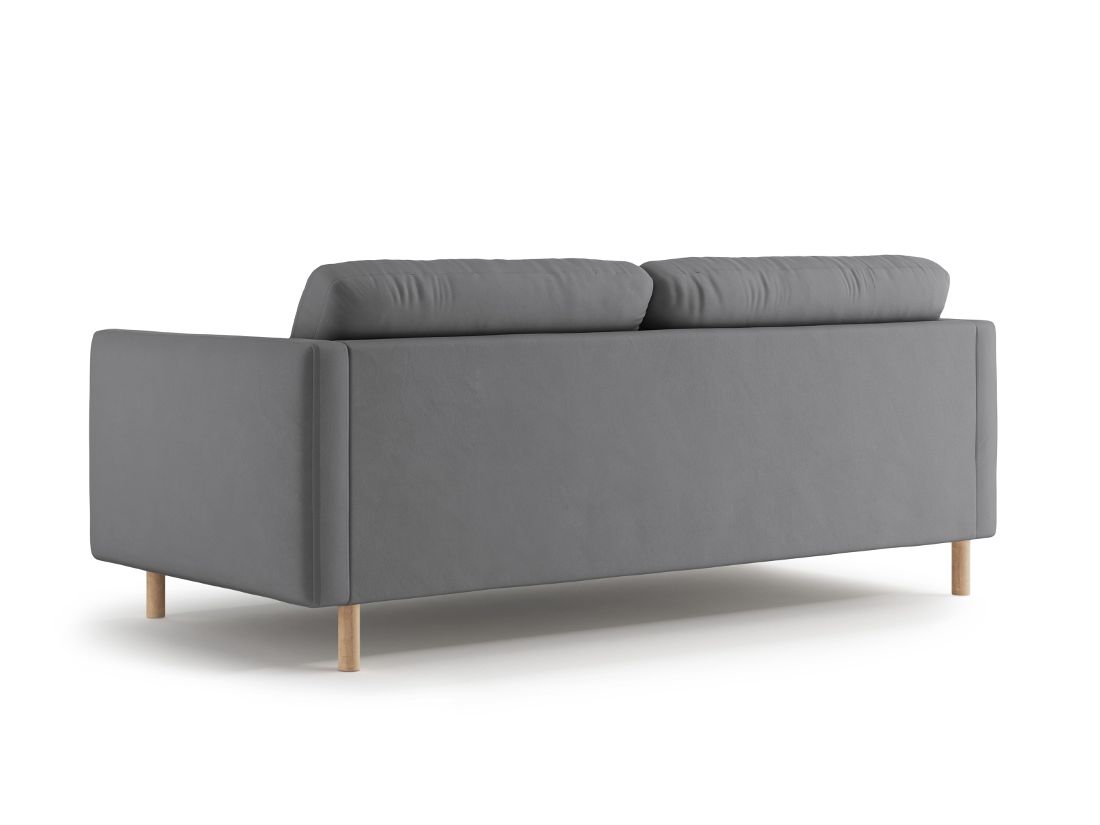 Micadoni Sofa Eden 3-Sitzer Samt Grau