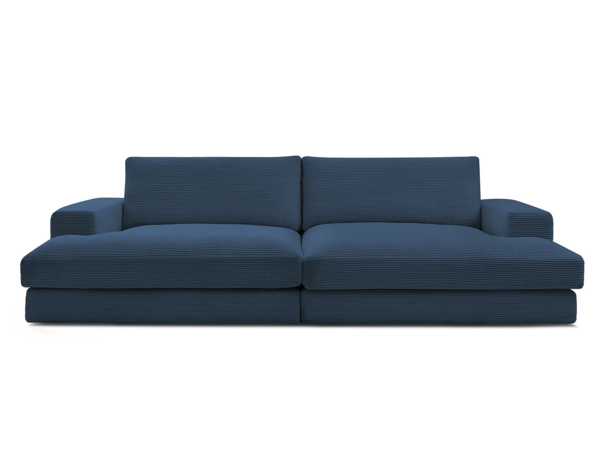Bobochic Leonard Sofa 4-Sitzer 274 × 159 cm Cordsamt Dunkelblau