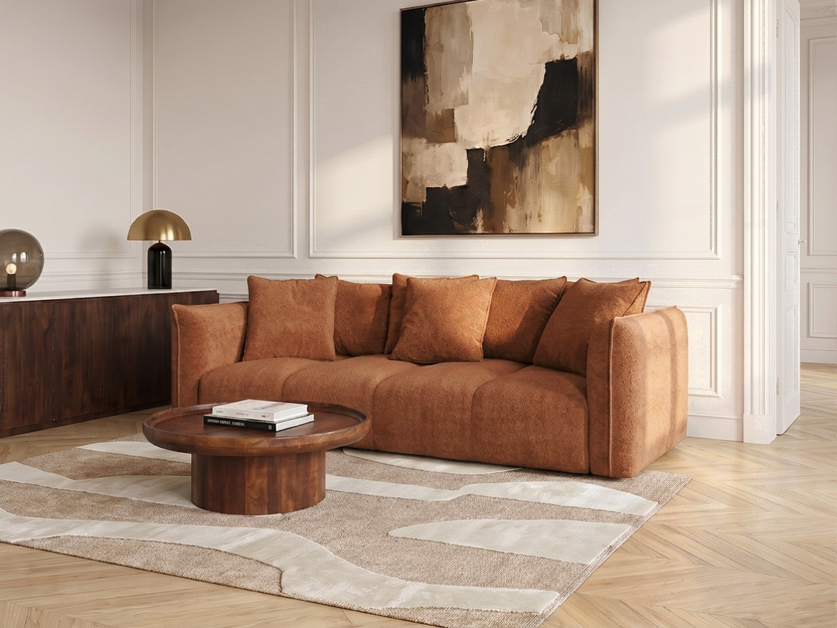 Bobochic Harlem Sofa 3-Sitzer Stoff Orange