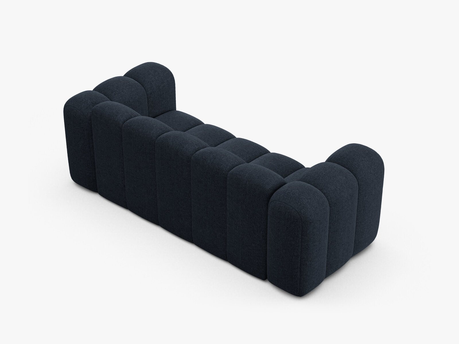 Micadoni Sofa Lupine 2-Sitzer Chenille Eden Marineblau