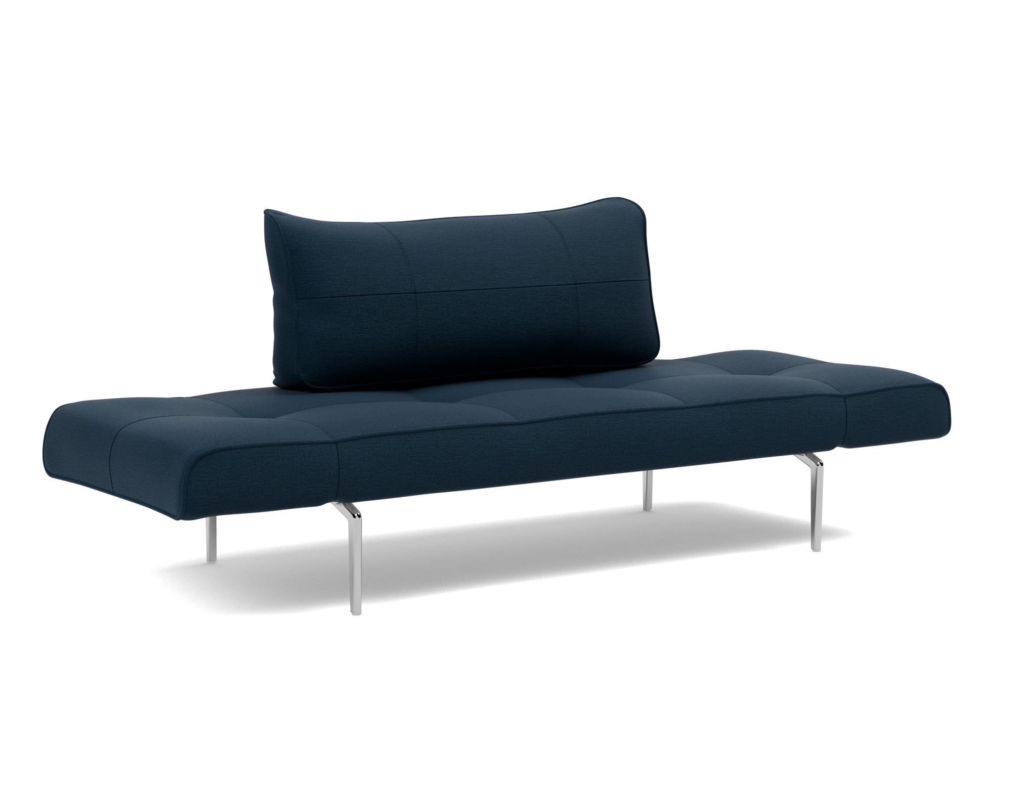 Tagesbett Zeal Flachgewebe Mixed Dance 528-Blue Beine Straw Aluminium
