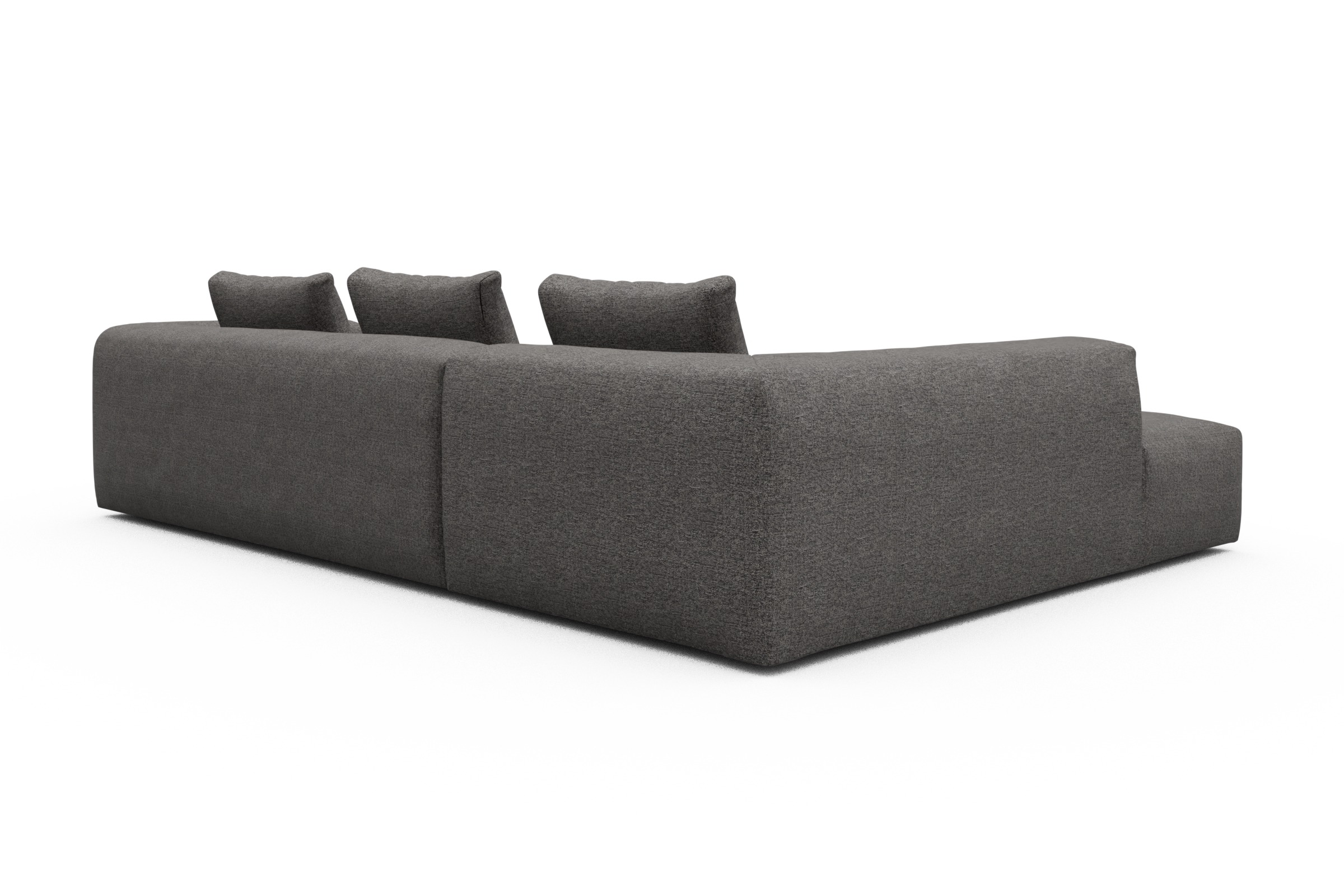 Ecksofa Fred Relax-Ecke links mit 2,5-Sitzer Carreno-Salt-and-Pepper