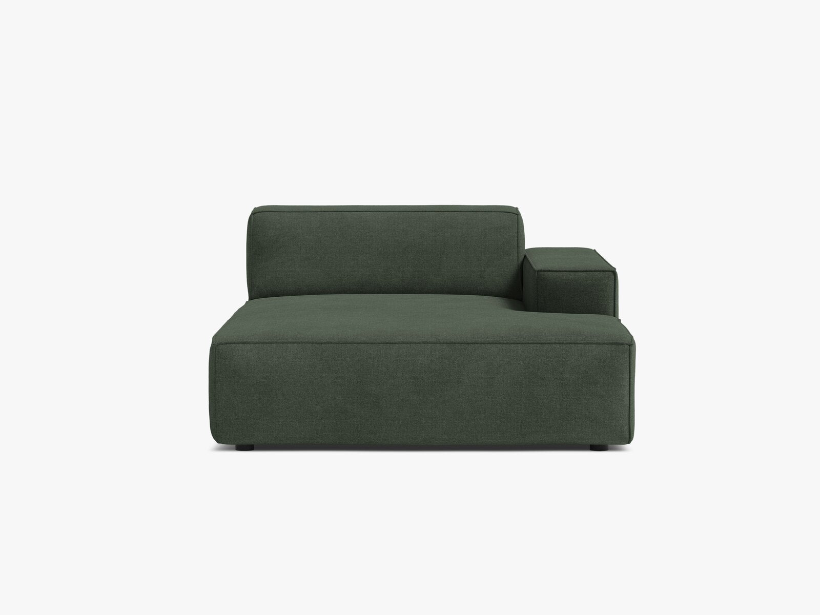 Micadoni Jodie Chaiselongue Rechts Strukturierter Stoff Liberty Moosgrün