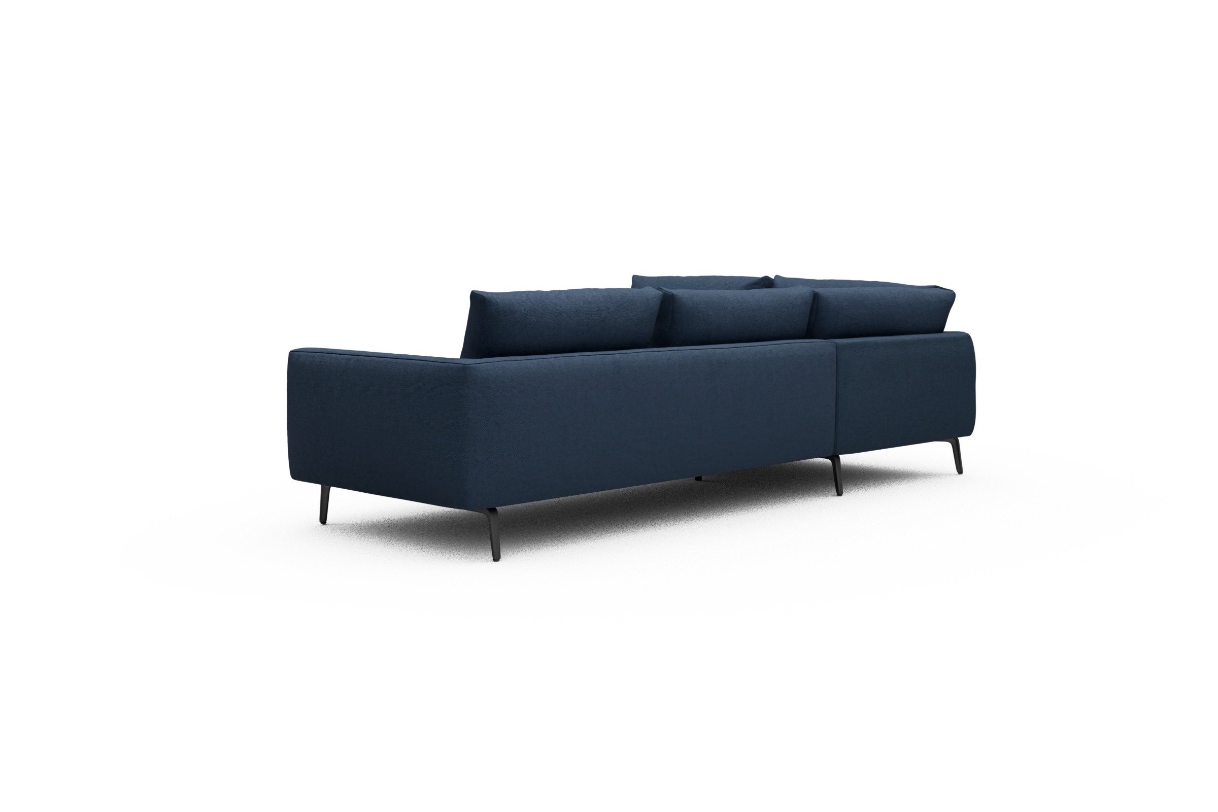 Ecksofa Karl Relax-Ecke links mit 2,5-Sitzer Weda-Blue