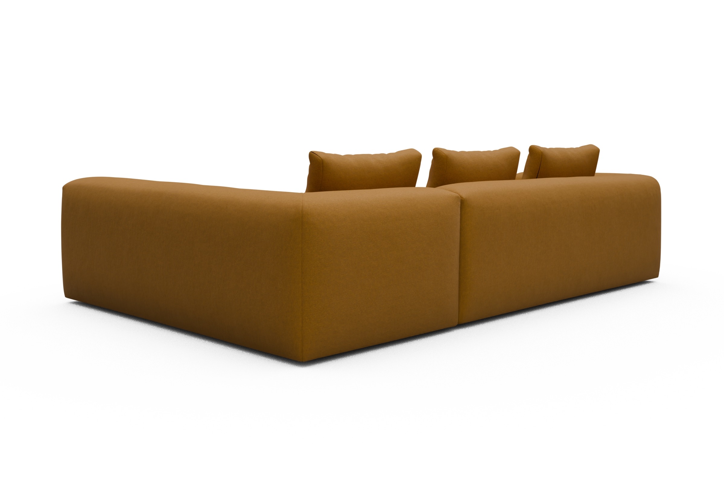 Ecksofa Fred 2x 2,5-Sitzer rechts offen Satya-Ocre