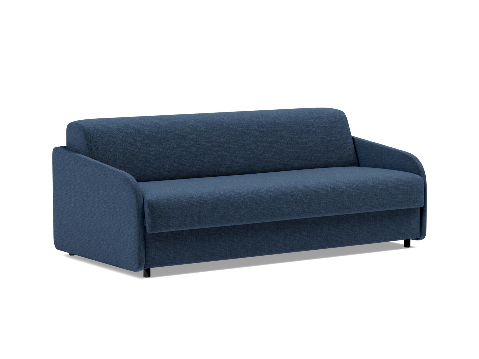 Schlafsofa Eivor mit Taschenfederkernmatratze 160 Chenille Esina 414-Indigo-Blue