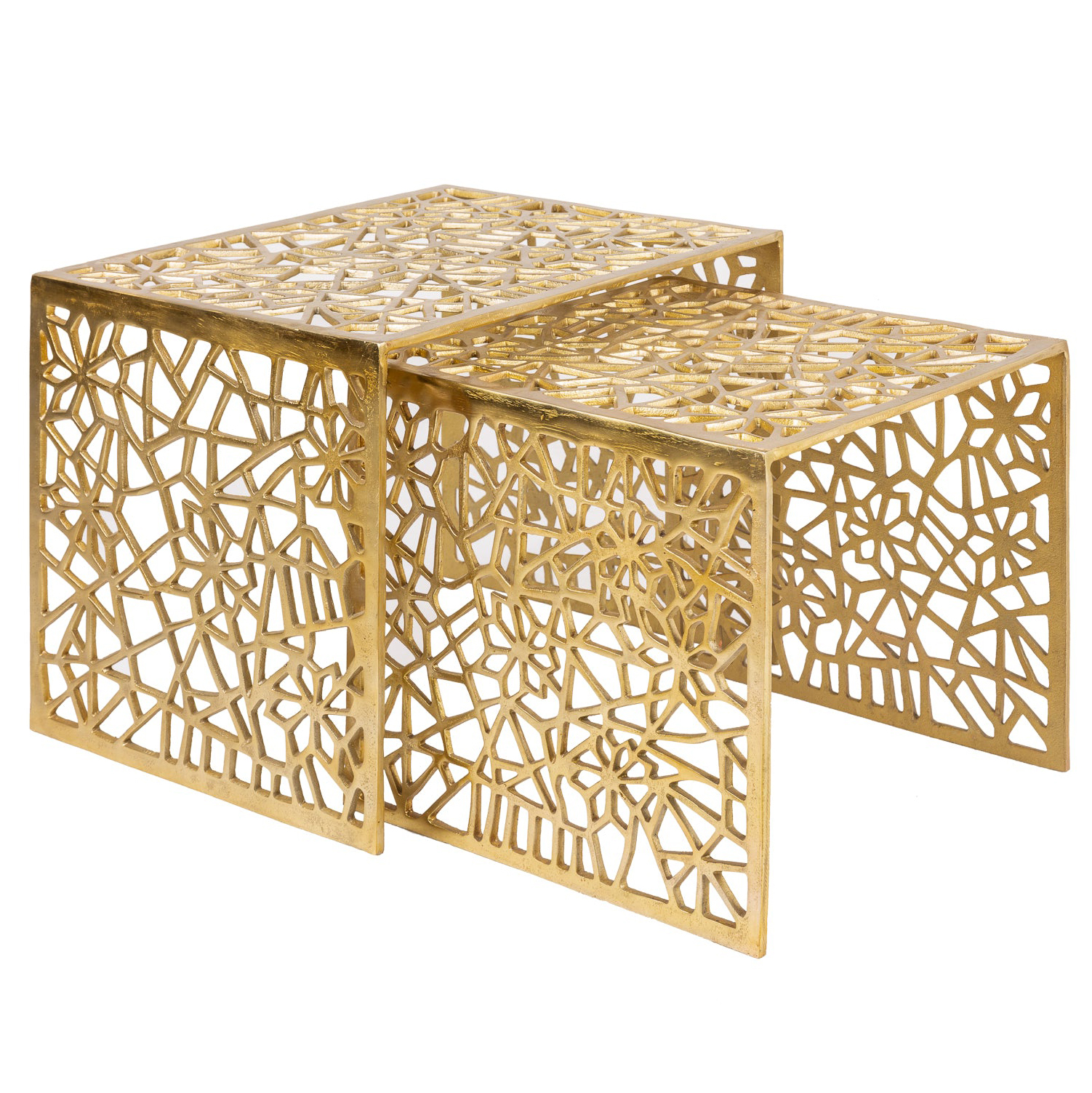 Satztisch 2er-Set Vormedal Aluminium Gold