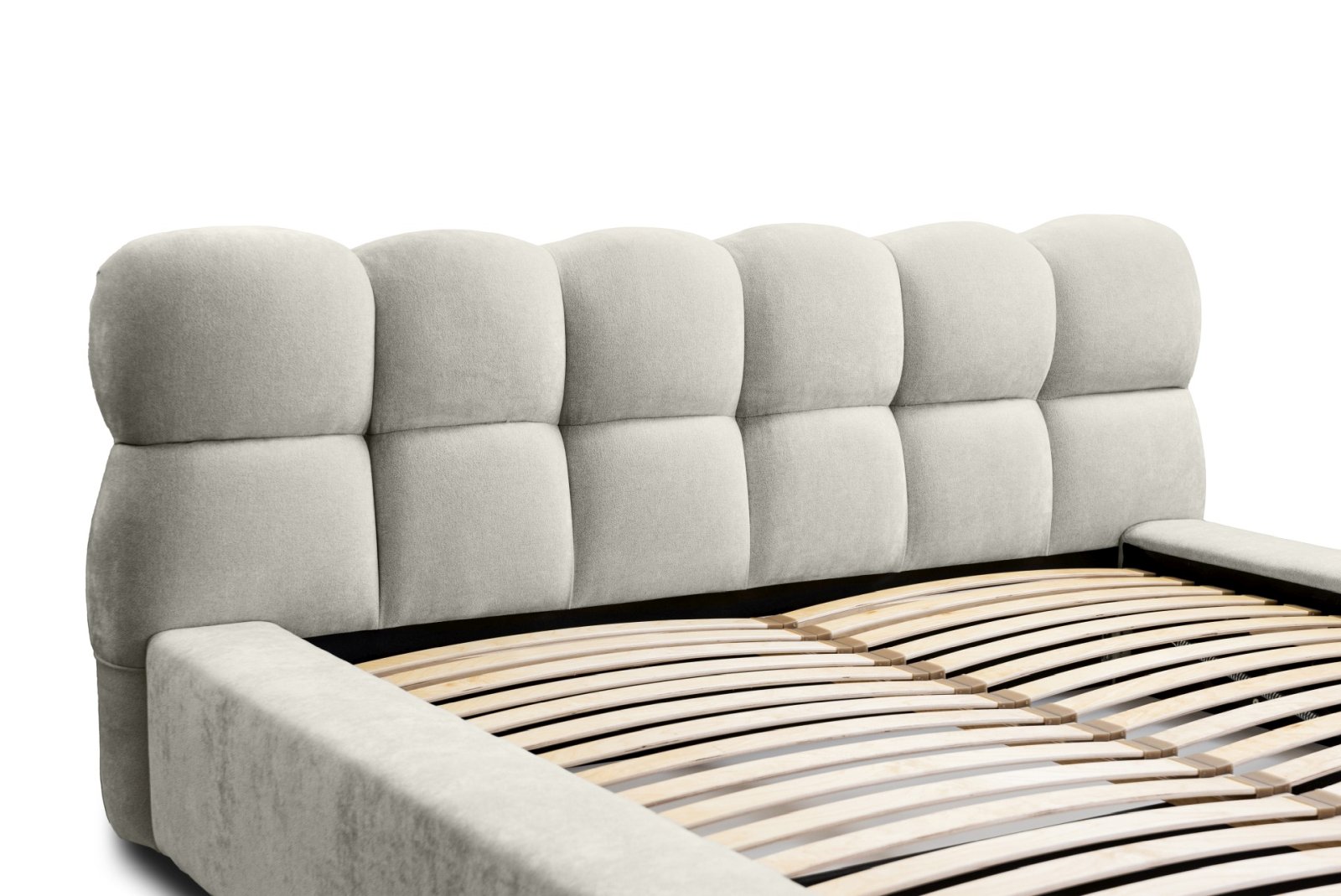 Polsterbett Vento-New Chenille 160x200 mit Metallrahmen Ditra-New 05