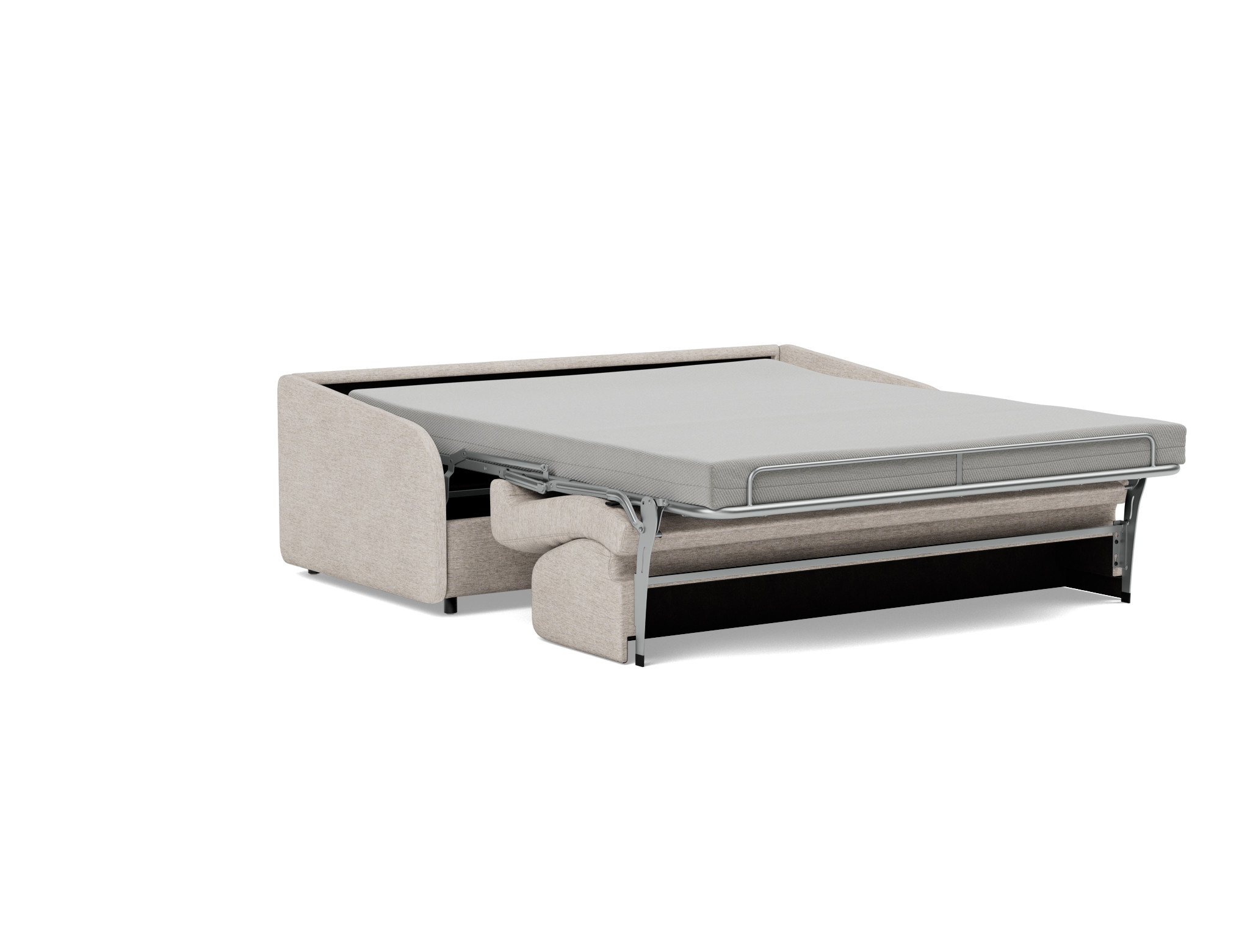 Schlafsofa Eivor mit Taschenfederkernmatratze 160 Chenille Yuveno 471-Sand