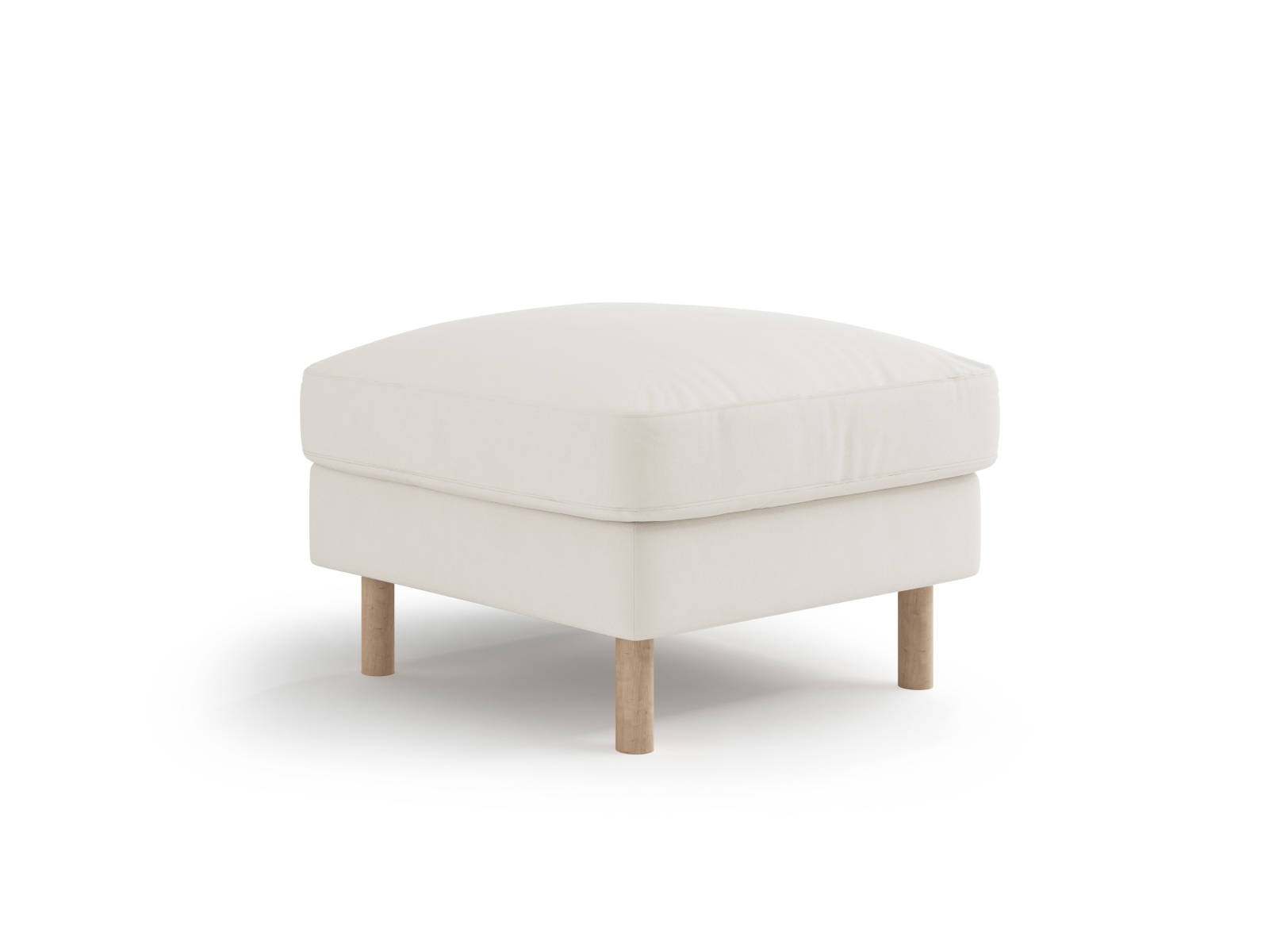 Micadoni Hocker Eden 1-Sitzer Samt Beige