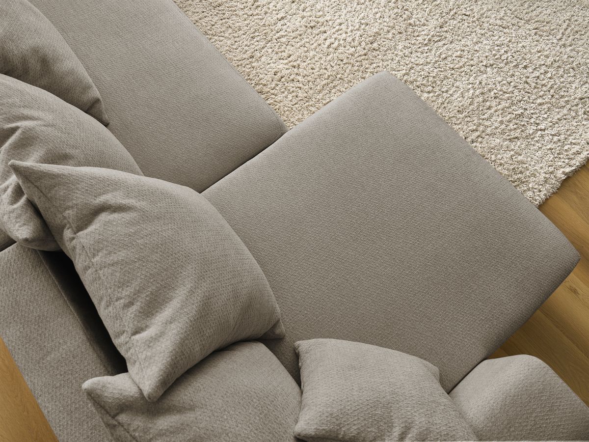 Bobochic Sidonie Wohnlandschaft Melange-Stoff Taupe