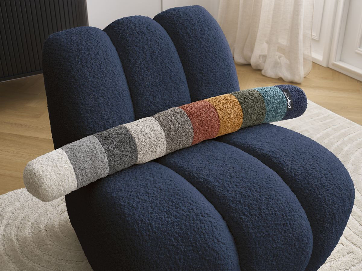 Bobochic Janissaire Sessel 81 × 90 cm Bouclé-Stoff Dunkelblau
