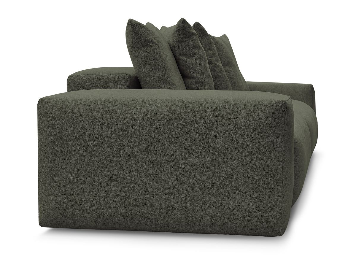 Bobochic Voltaire Sofa 4-Sitzer 320 × 124 cm Melange-Stoff Grün