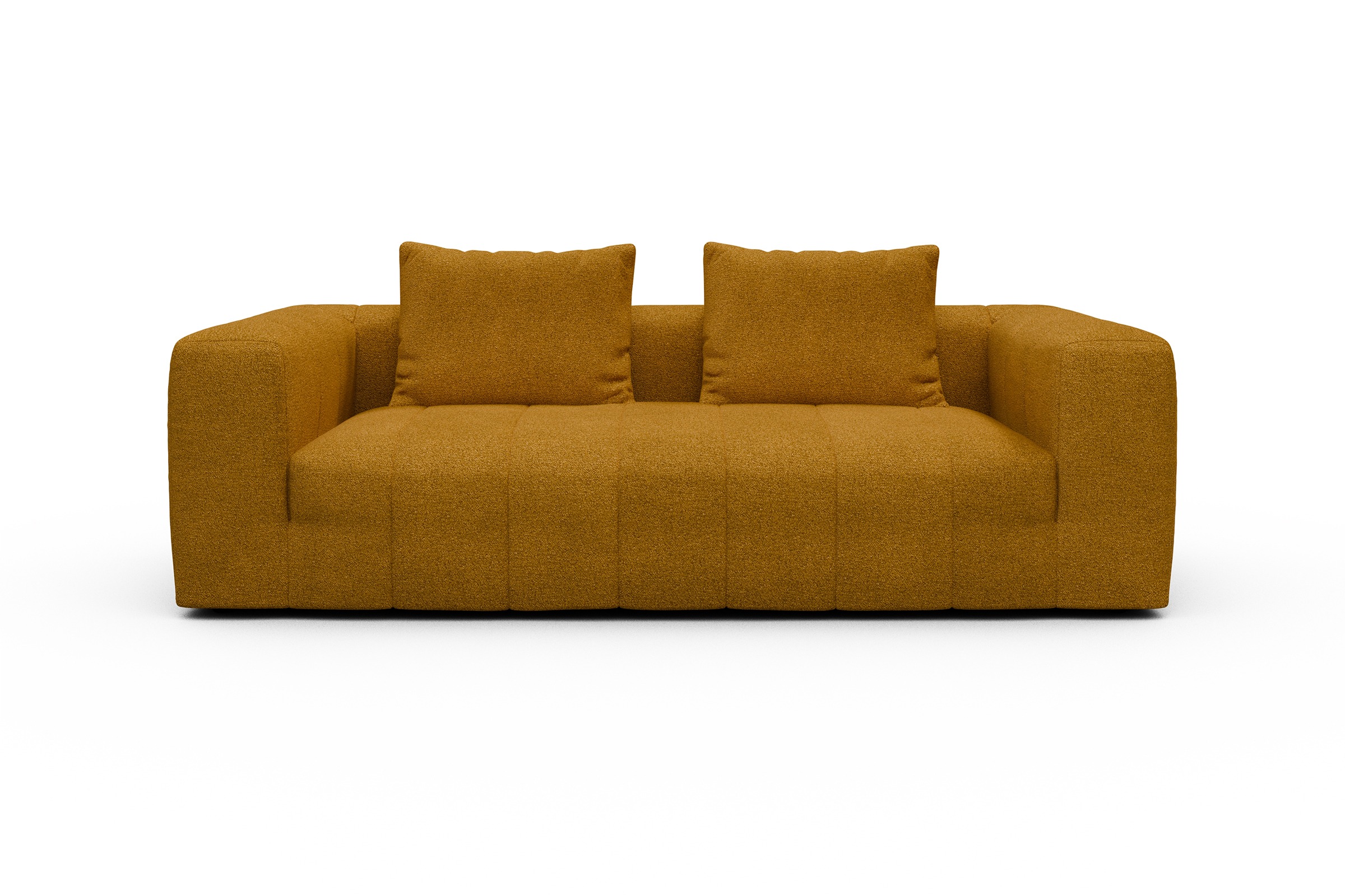 Sofa Hugo 3-Sitzer Boucle-Ochre