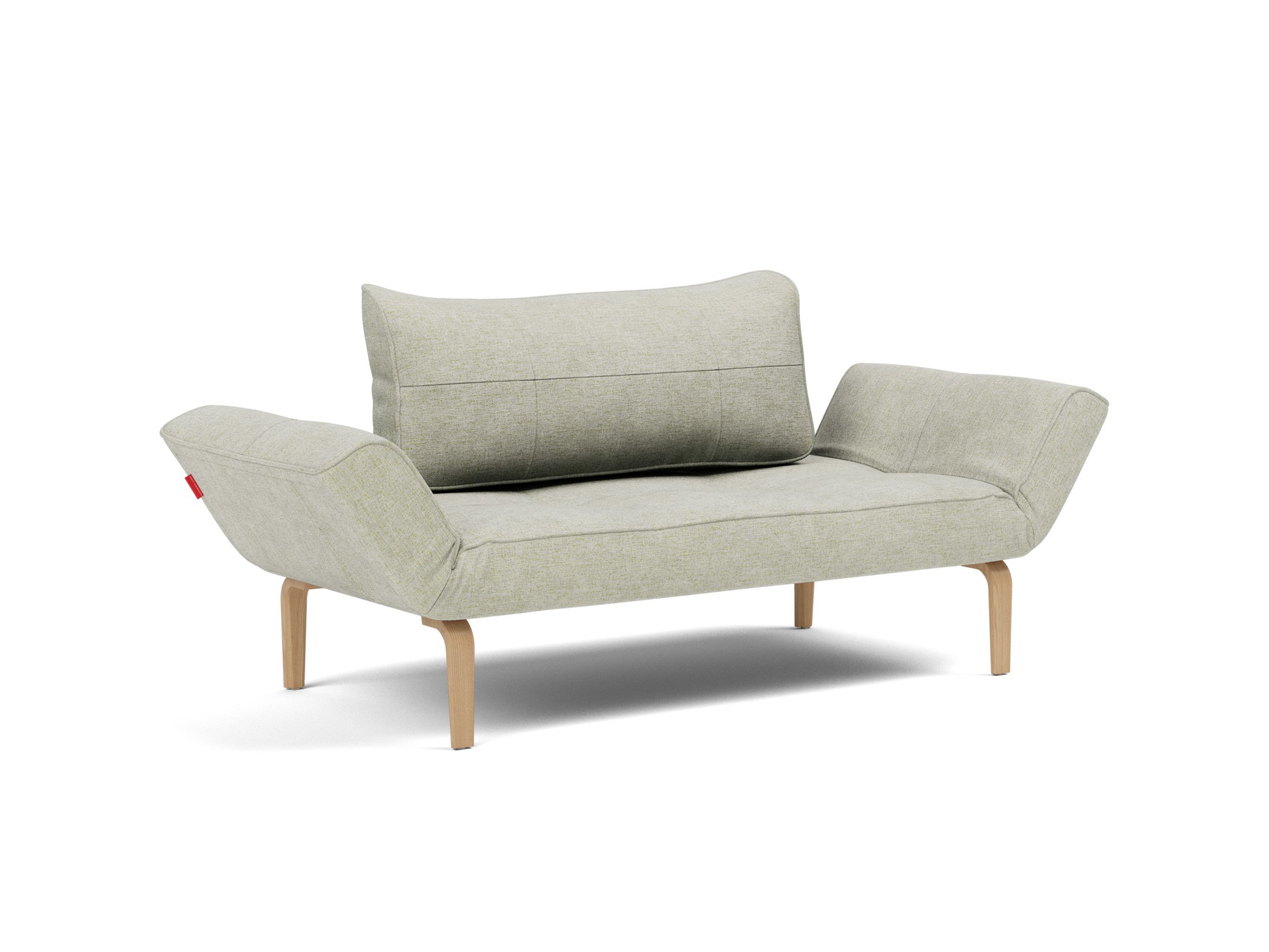 Tagesbett Zeal Flachgewebe Avella 280-Sand Beine Bow Eiche