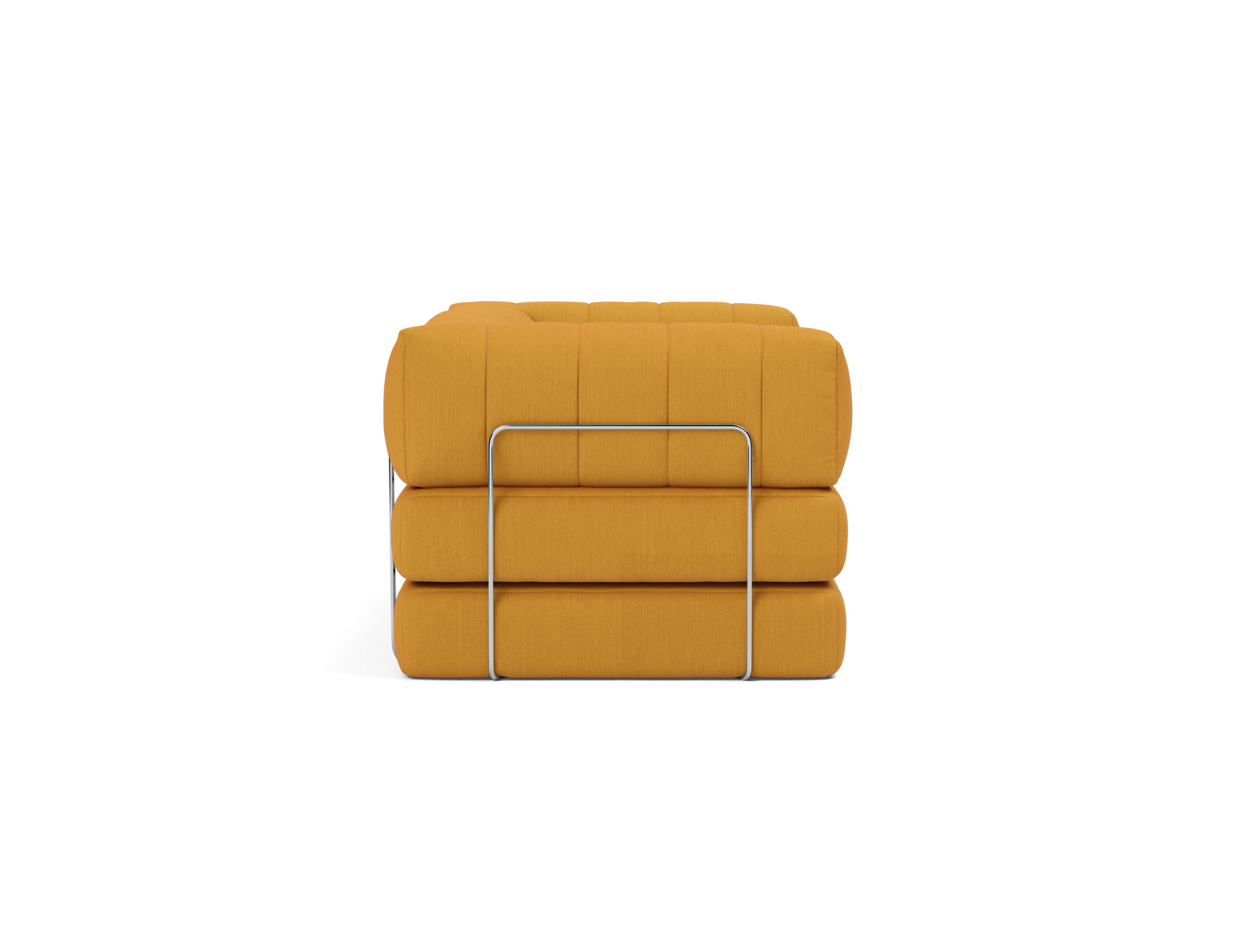 Schlafsofa CozyPad mit Armlehnen Flachgewebe Elegance 507-Burned-Curry