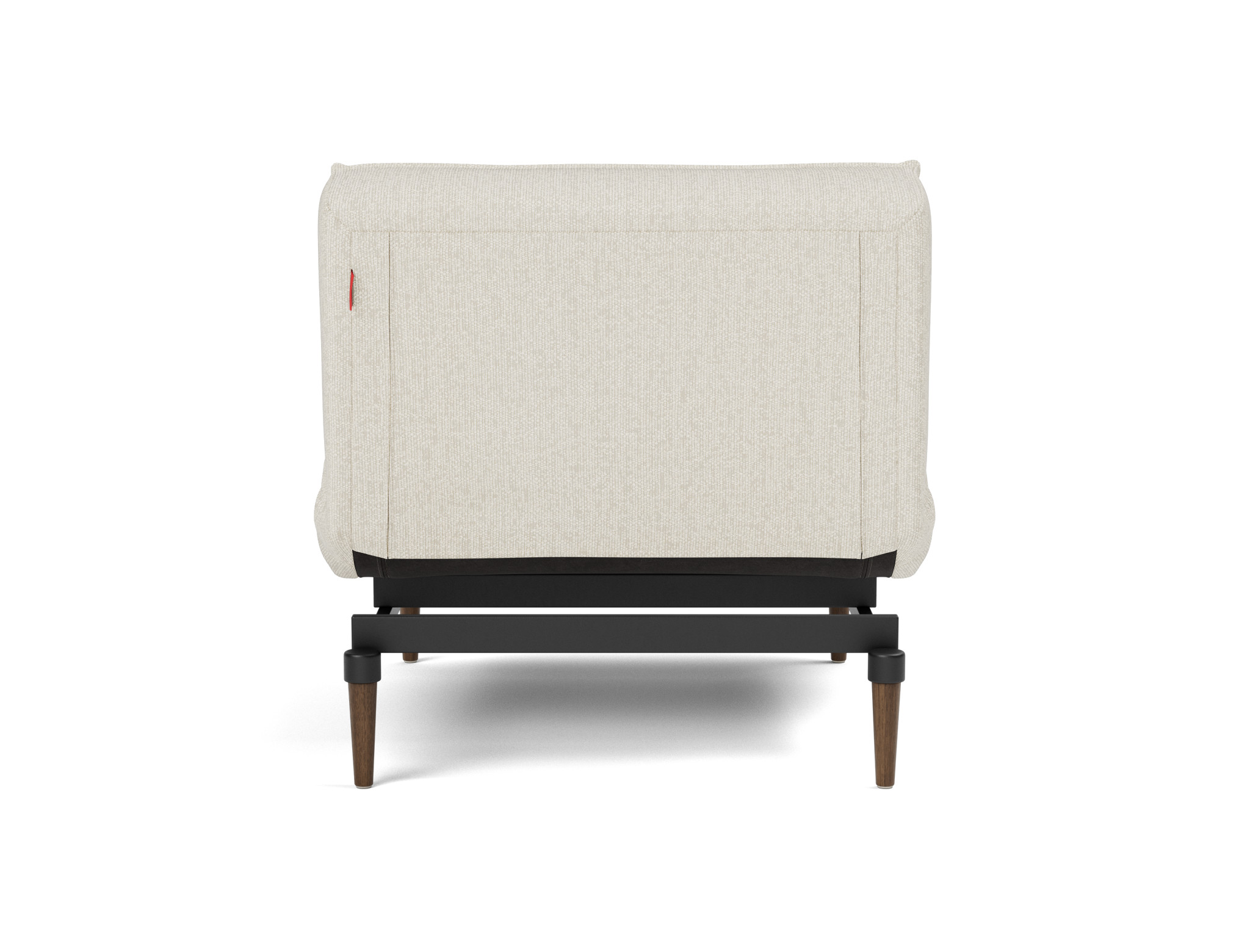 Sessel Splitback Boucle Skandi 531-Off-White Beine Styletto Eiche dunkel