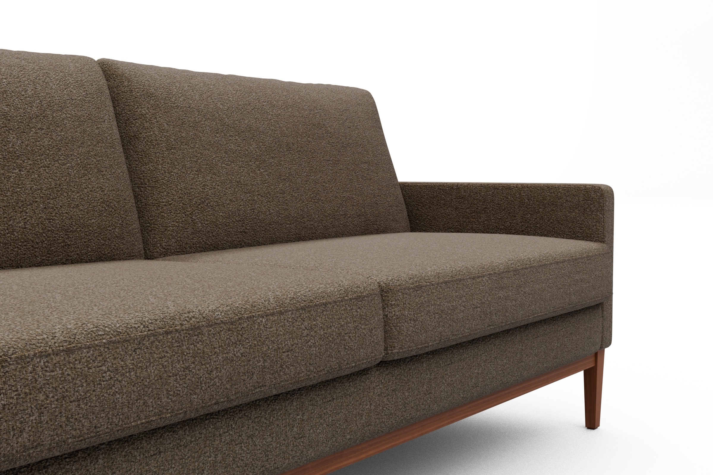 Sofa Bodo 3-Sitzer Aivi-Khaki-Brown