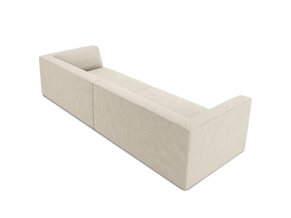 Cosmopolitan Design Sofa Siena 4-Sitzer Kord Scala Helles Beige