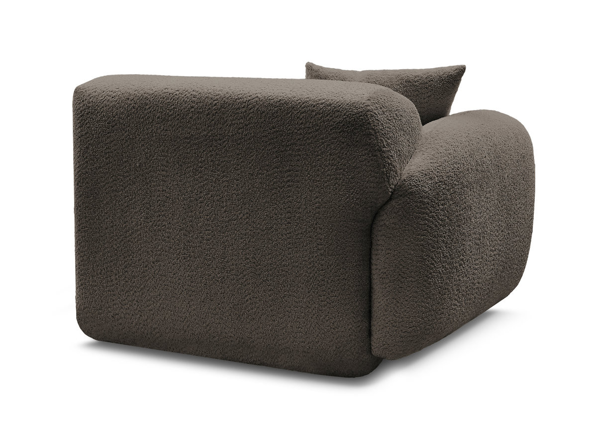 Bobochic Anda Sofamodul 1-Sitzer 104 × 103 cm Chenille Braun Ecke links