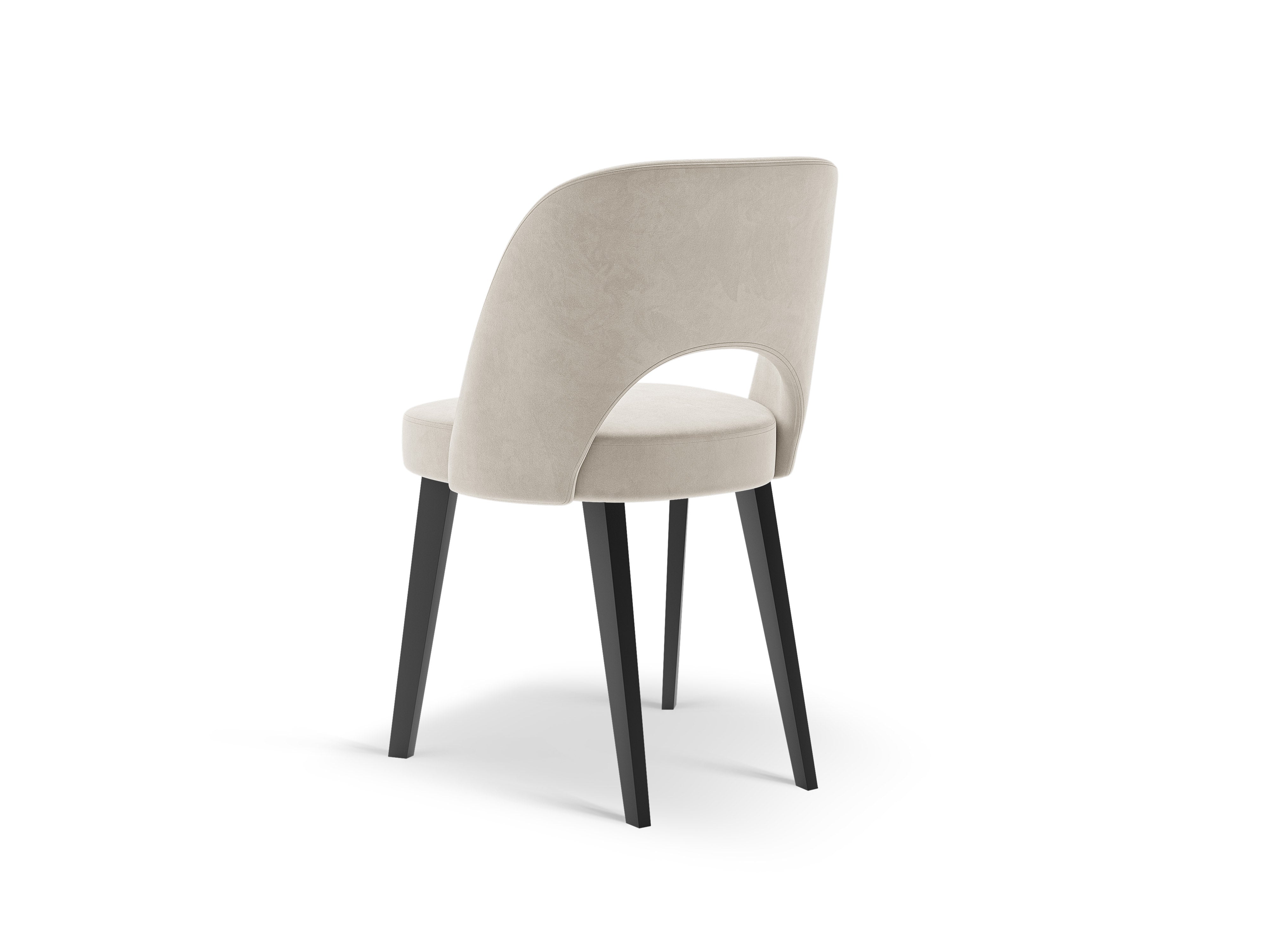 Micadoni Stuhl Bowe Samt Magic Velvet Hellgrau