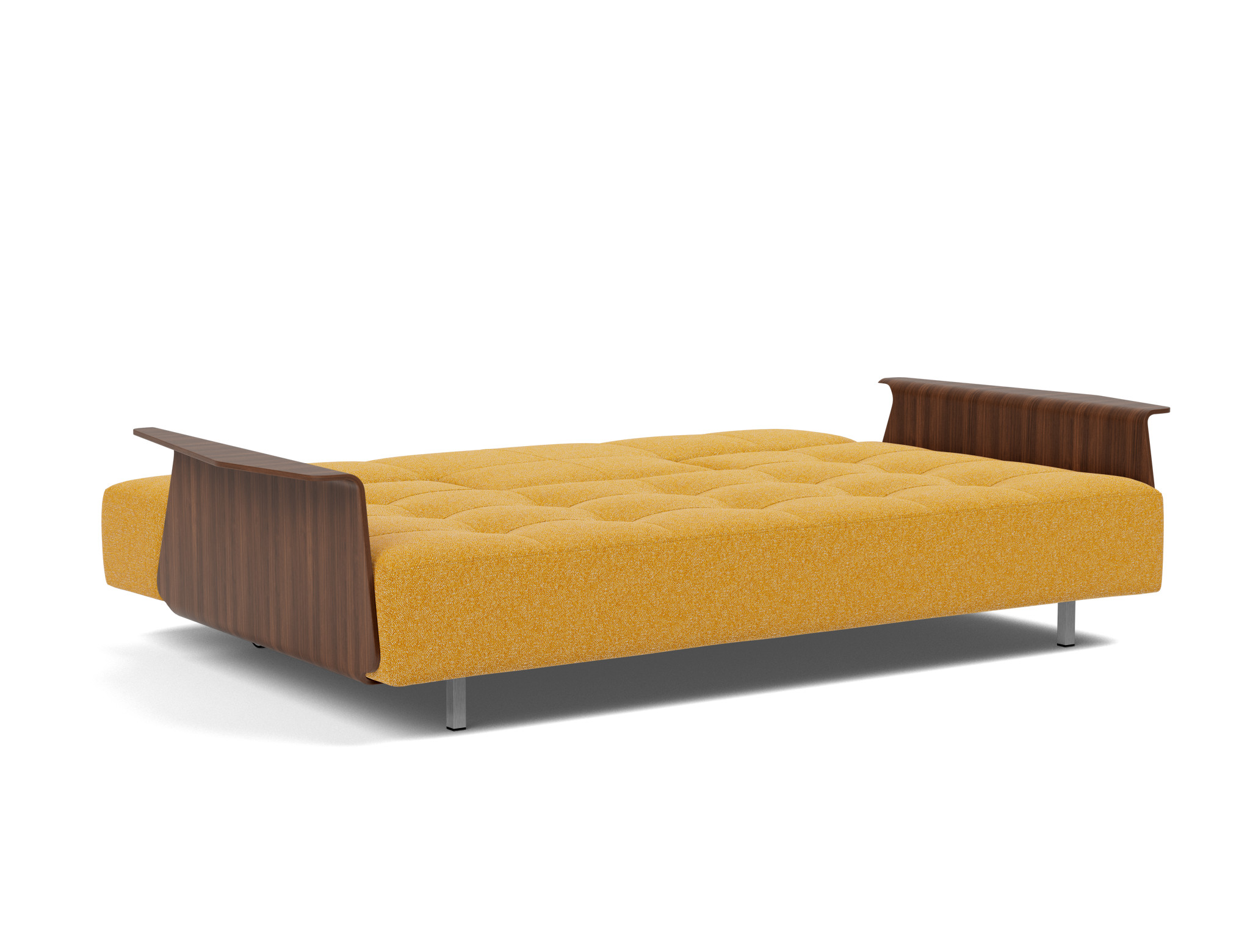 Schlafsofa Long Horn D.E.L. mit Armlehnen Boucle Skandi 536-Ochre