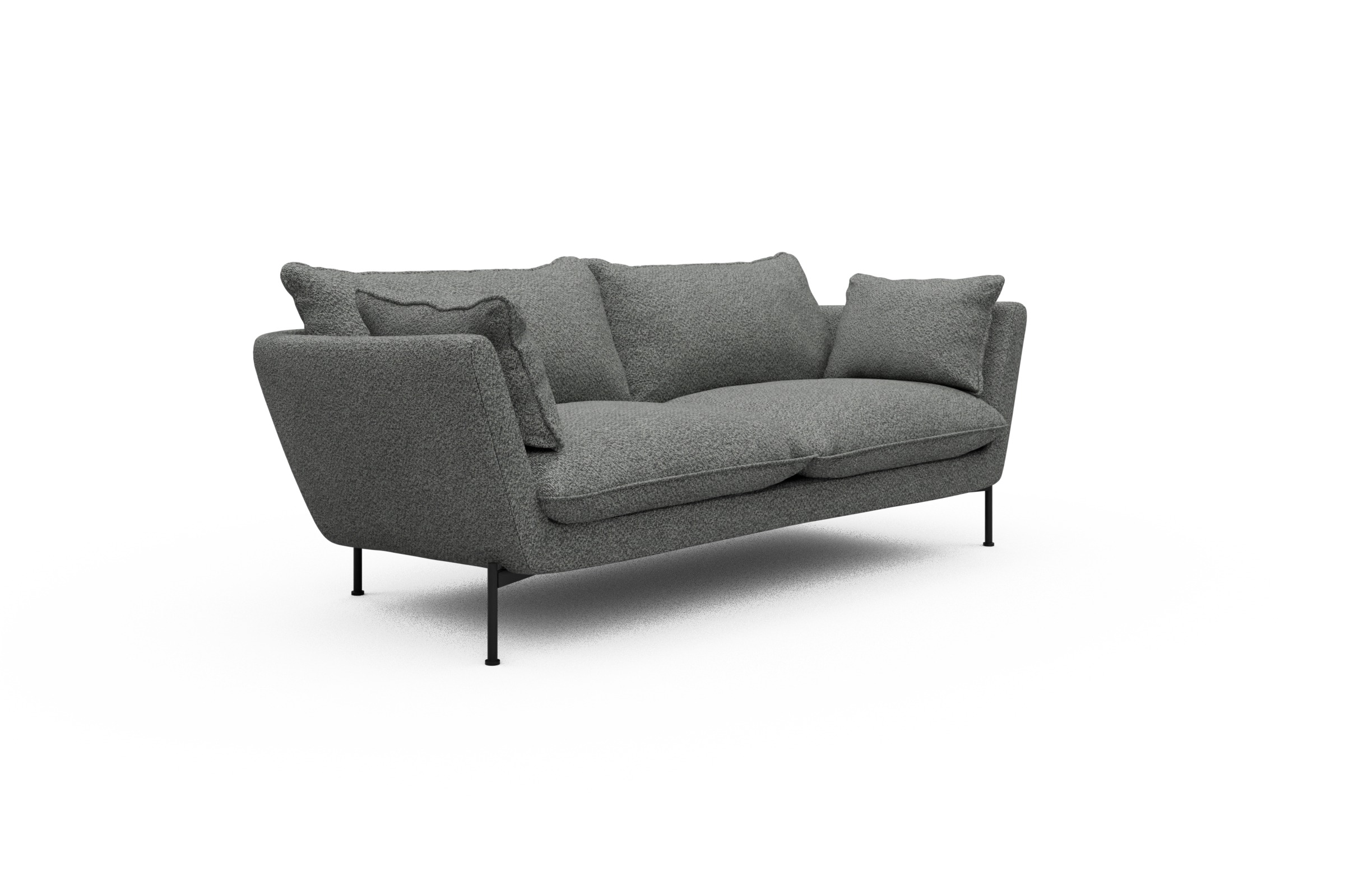Sofa Anton PREMIUM 2-Sitzer Vanora-Warm-Grey