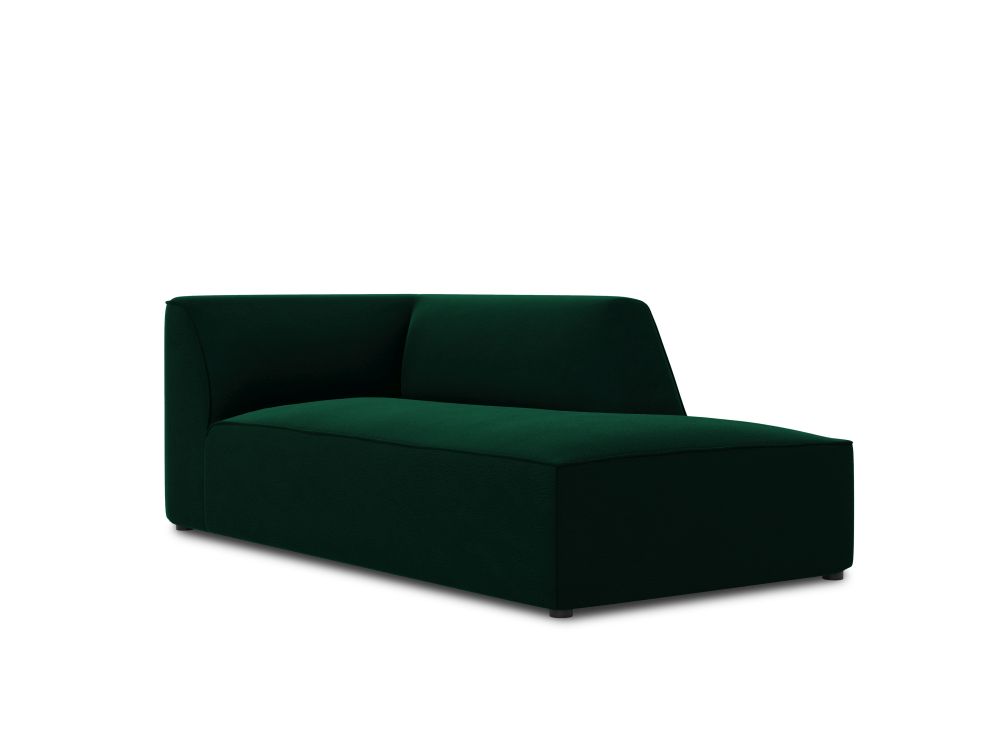 Cosmopolitan Design Chaiselongue Siena Samt Salvador Flaschengrün Rechts