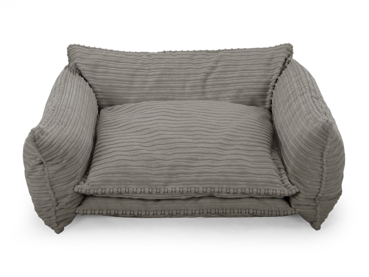 Bobochic Pluto Hundekorb Cordsamt Taupe, Größe XL (100 cm)