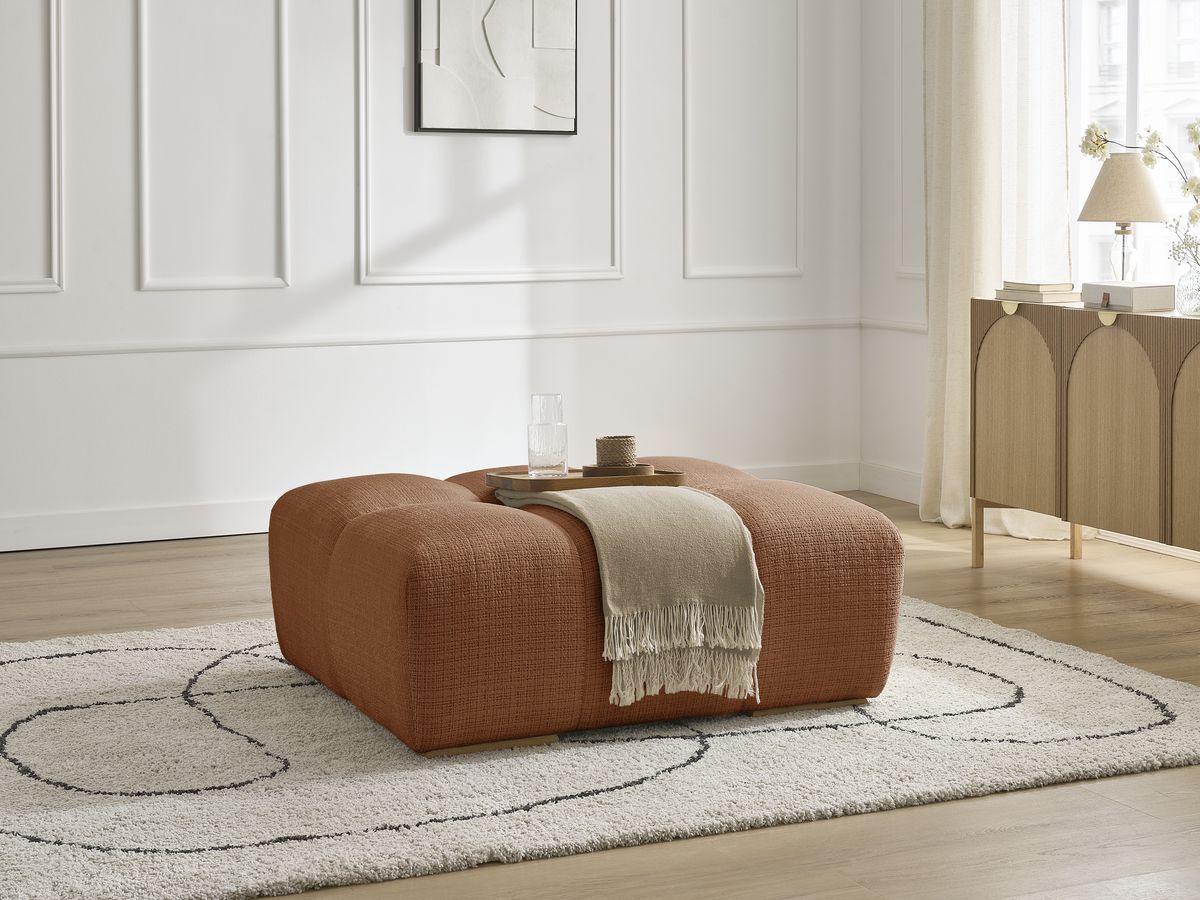 Bobochic Anakin Pouf Strukturstoff Orange
