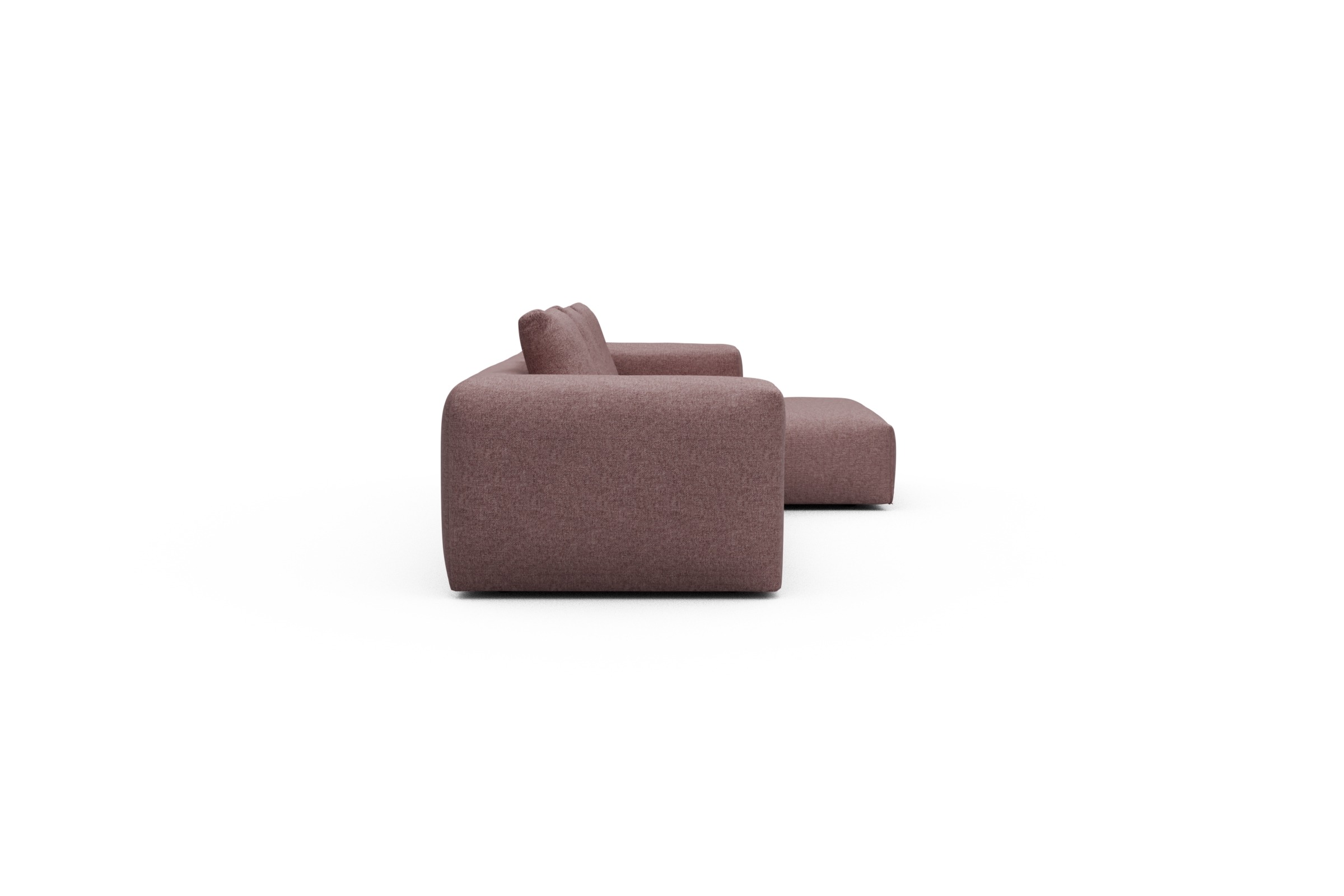 Ecksofa Fred Chaiselongue rechts mit 2,5-Sitzer Sama-Flamingo