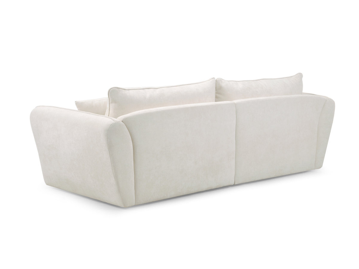 Bobochic Luigi Ecksofa Strukturstoff Weiß Ecke links