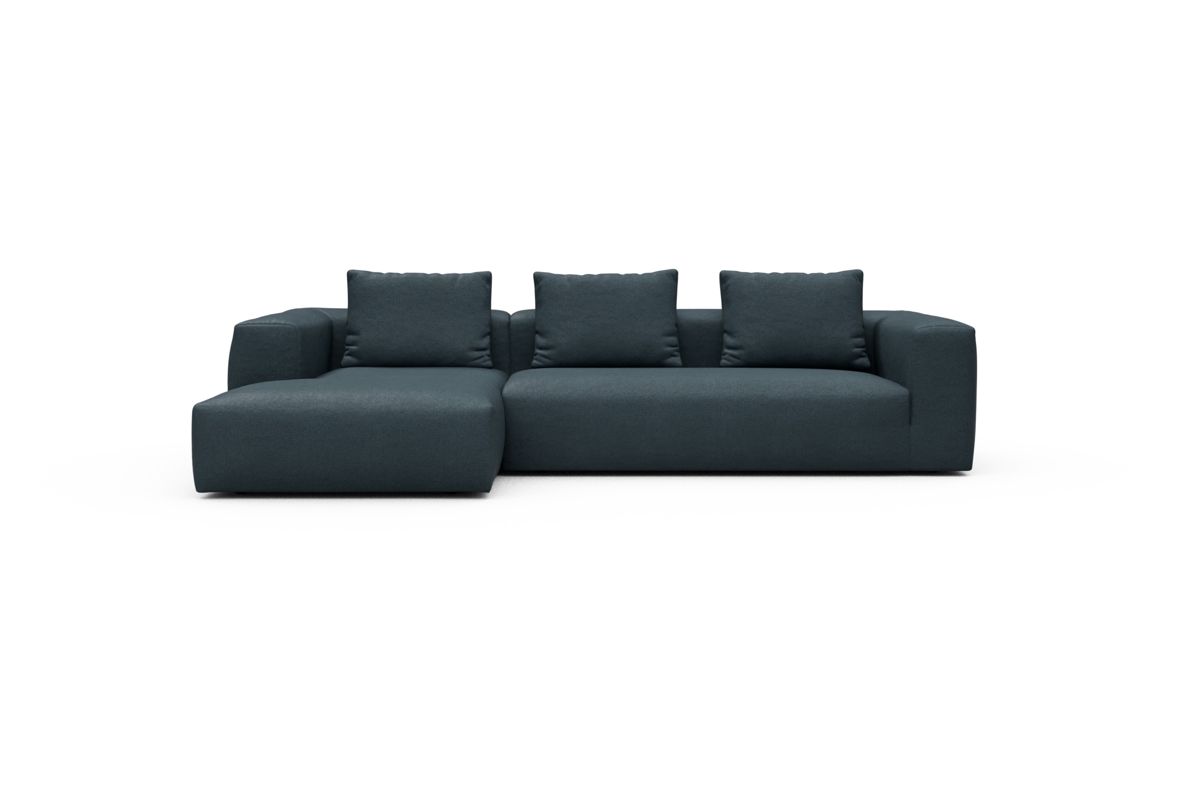 Skandi Home Ecksofa Fred Chaiselongue links mit 2,5-Sitzer Denari-Royal-Blue moebelfaktor