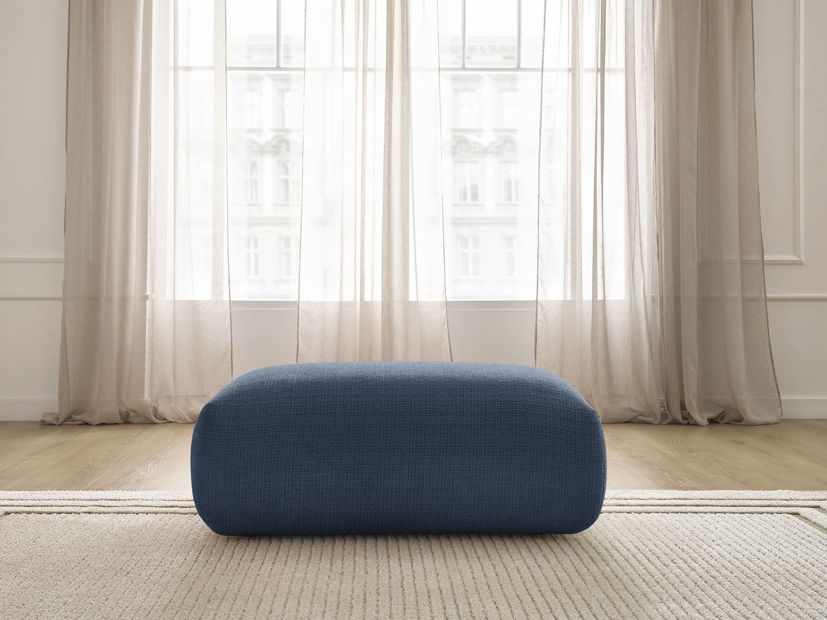 Bobochic Sirius Sofa 1-Sitzer Strukturstoff Dunkelblau