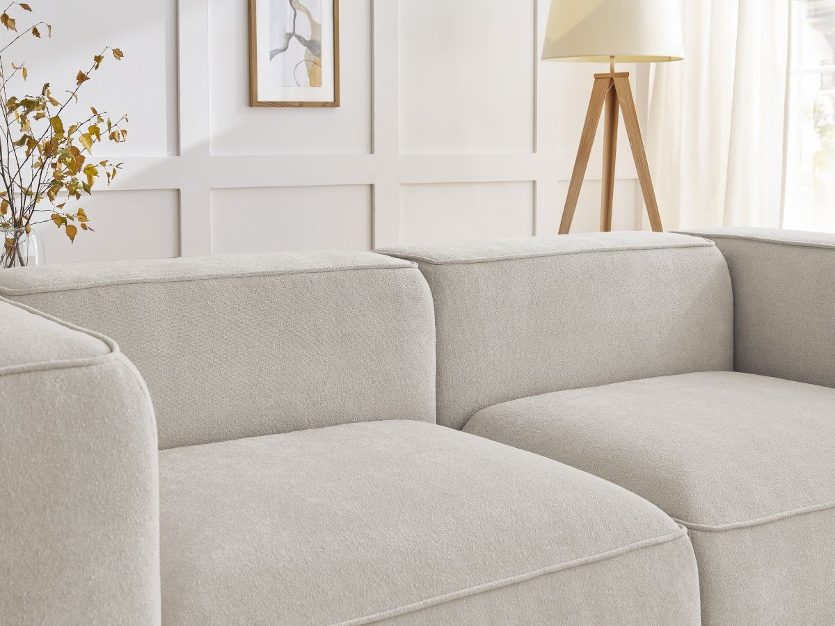 Bobochic Zephyr Sofa 2-Sitzer Strukturstoff Beige